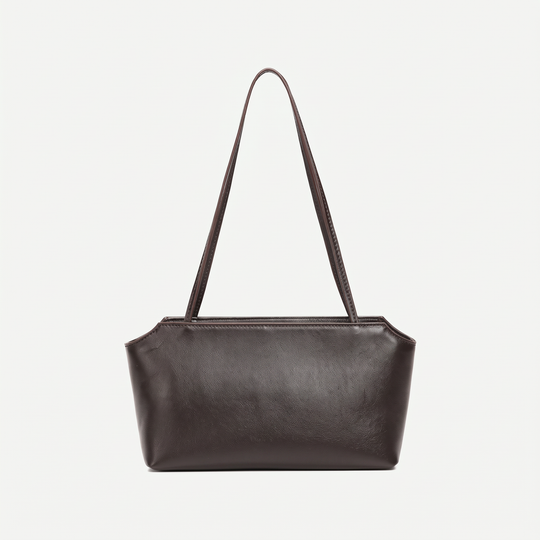 Sac ADÈLE marron foncé, vue de face