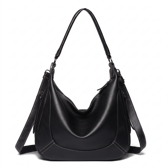 Sac LUCIE noir, vue de face