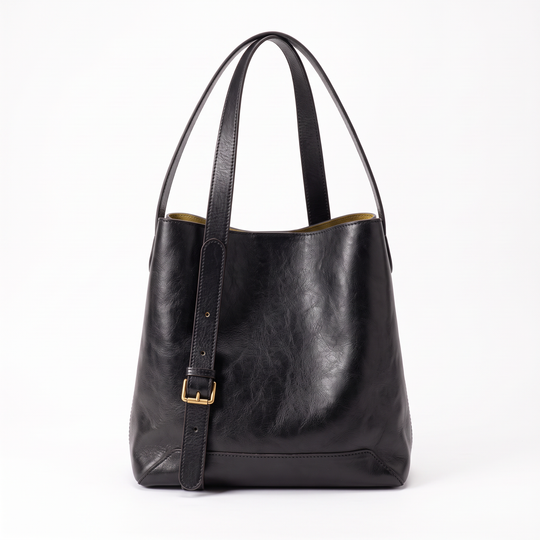 Sac VALERIA noir, vue de face