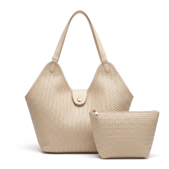 Sac SAVANNAH blanc, vue de face