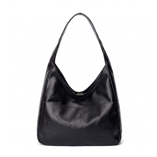 Sac hobo DAKOTA noir, vue de face