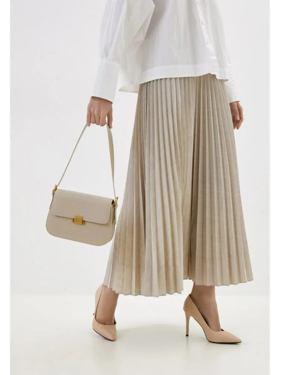 Sac ELENA beige – photo portée