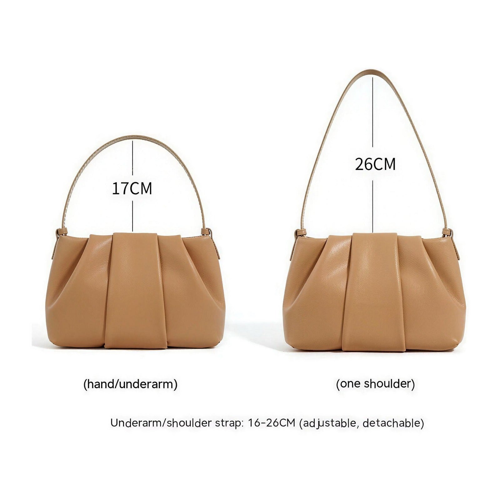 Sac JADE marron – dimensions