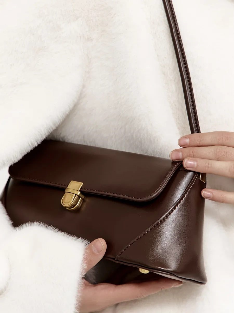 Sac AGATHE marron – photo portée