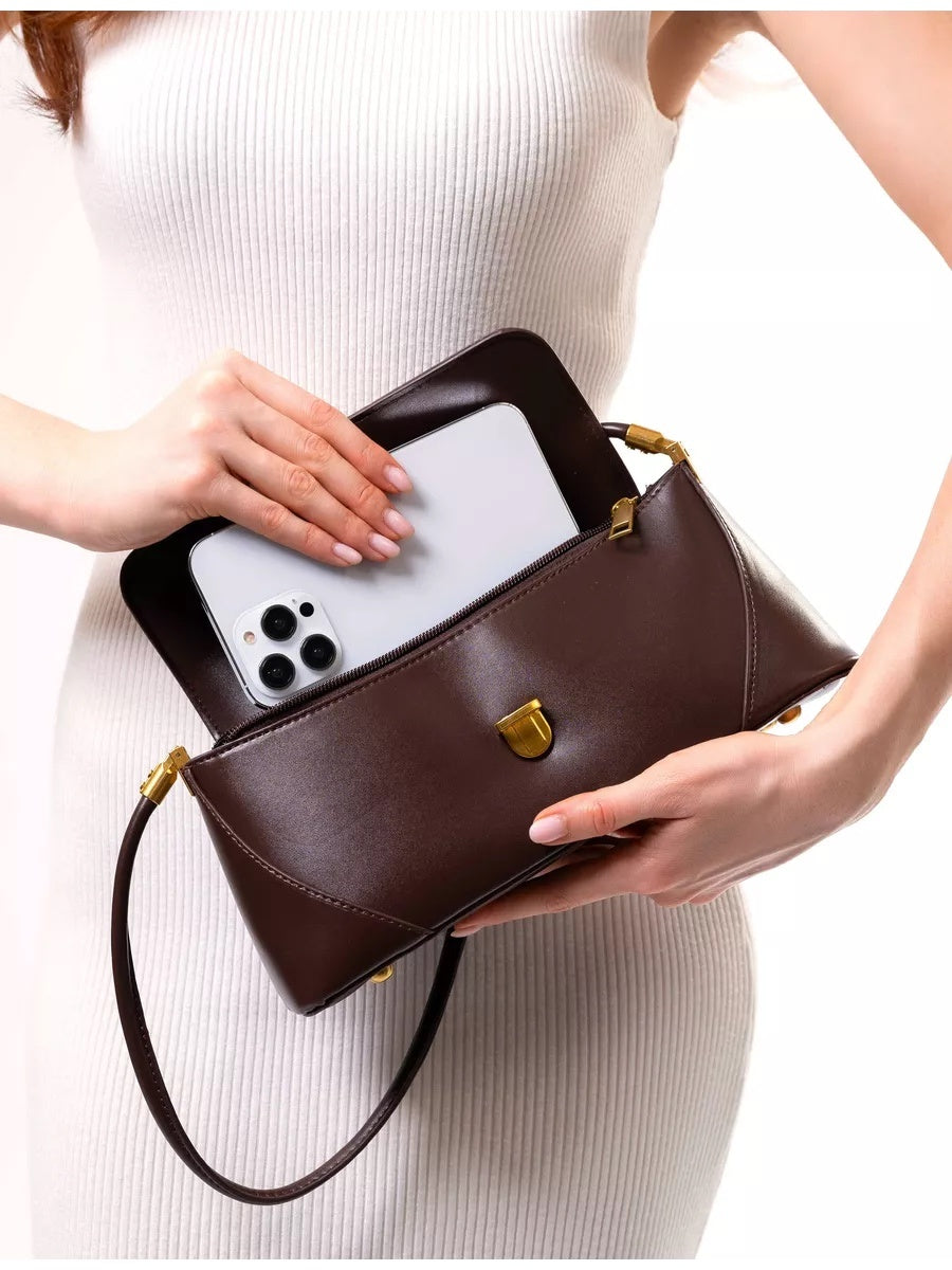 Sac SOFIA marron – photo portée