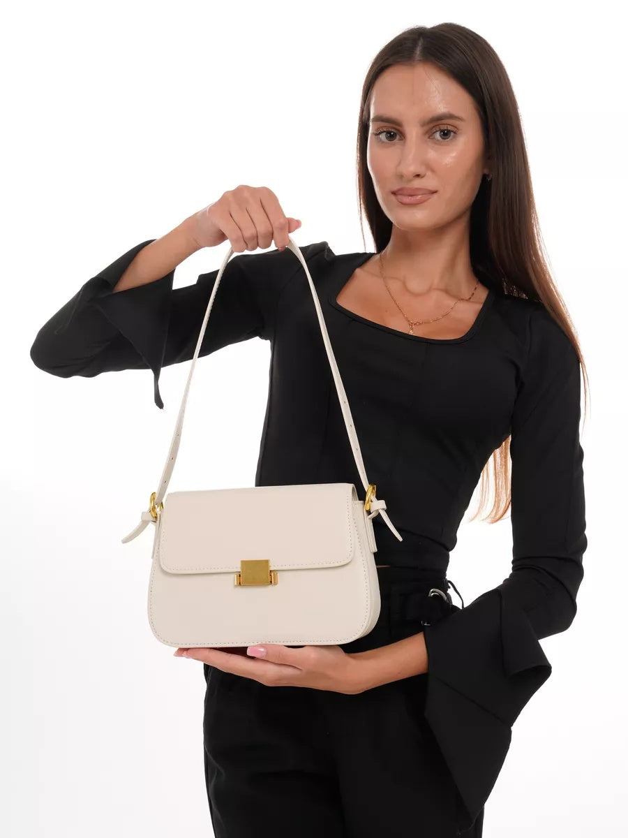 Sac ELENA blanc – photo portée