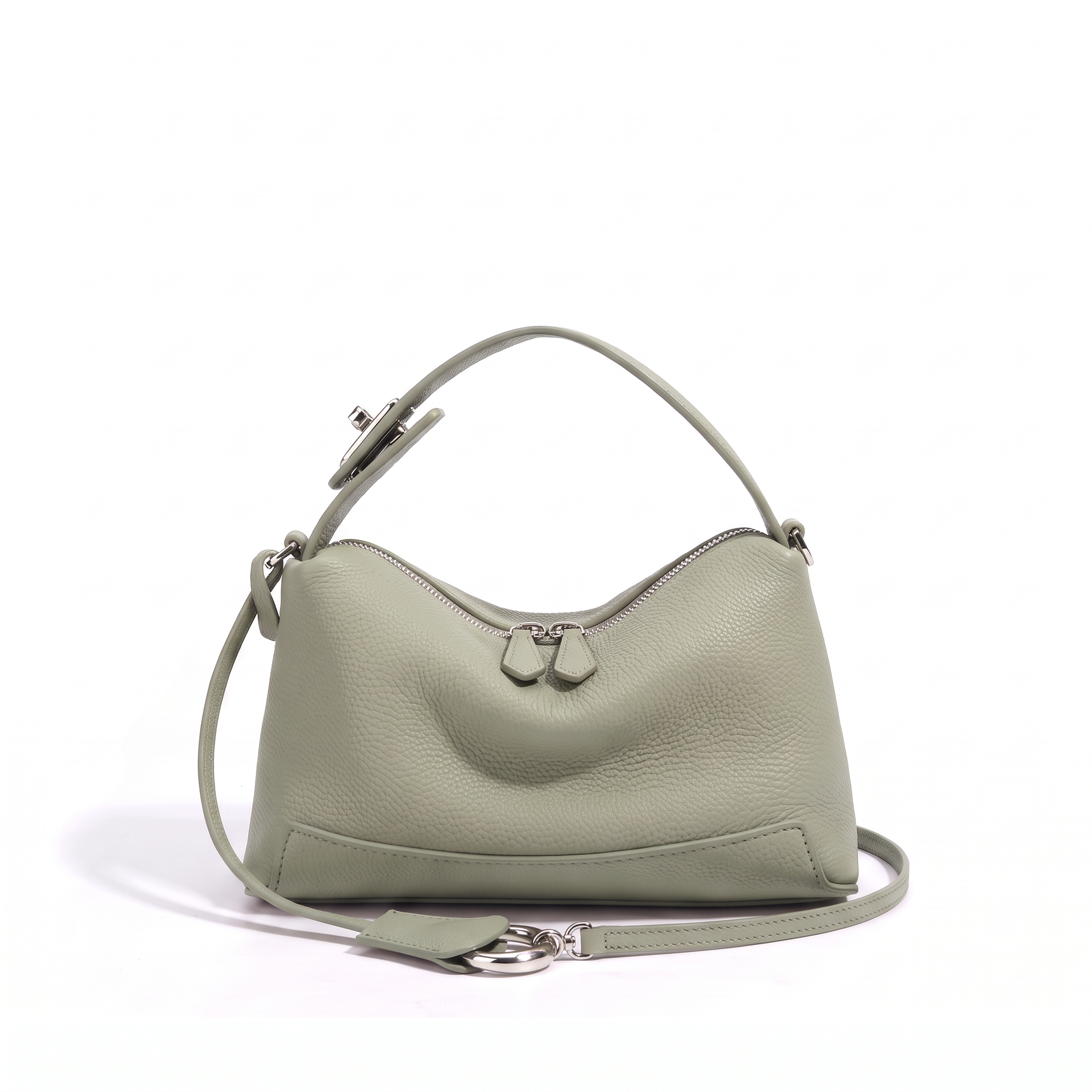 Sac ANAÏS vert sauge, vue de face