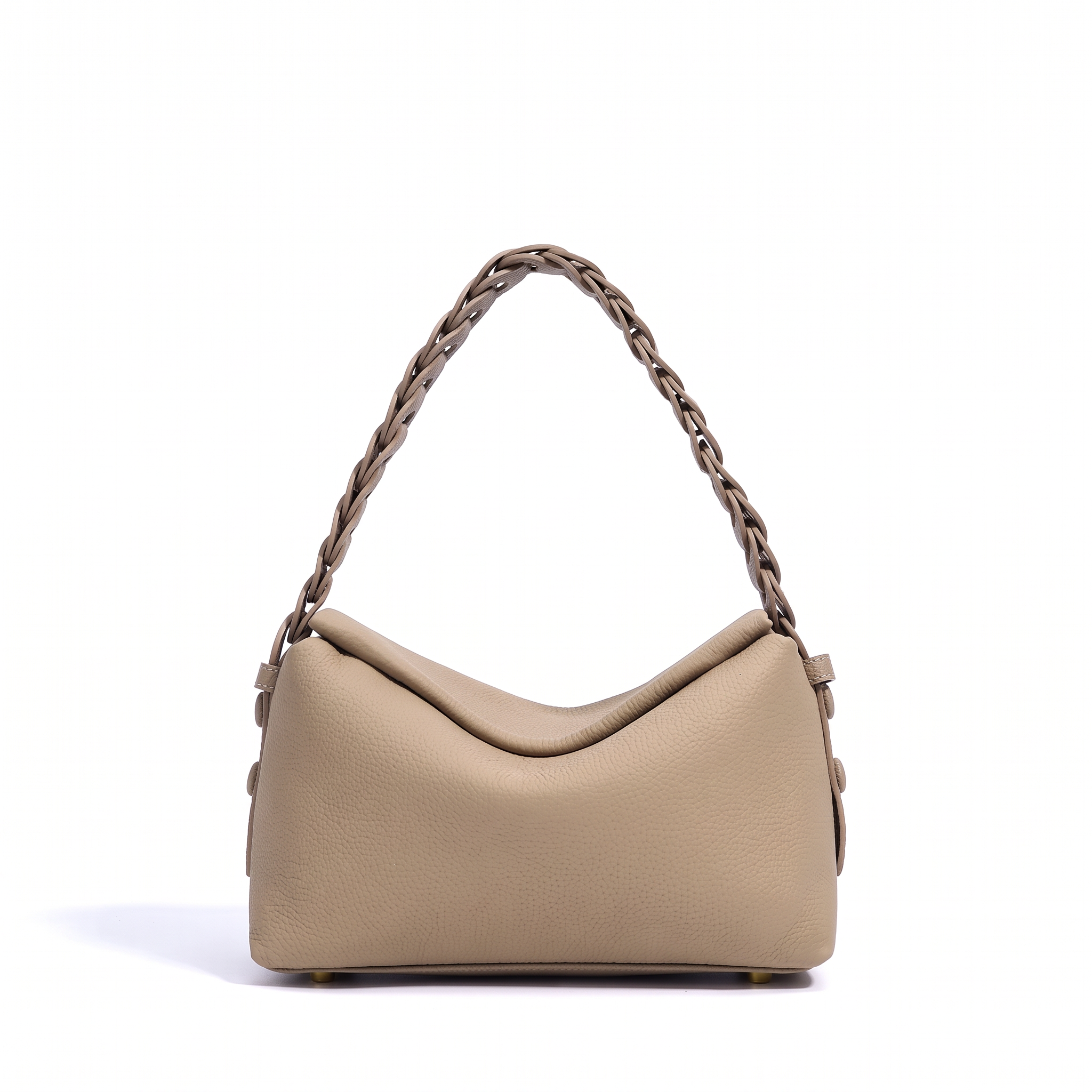 Sac CAPUCINE taupe, vue de face