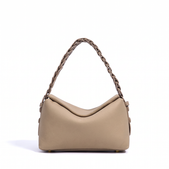 Sac CAPUCINE taupe, vue de face