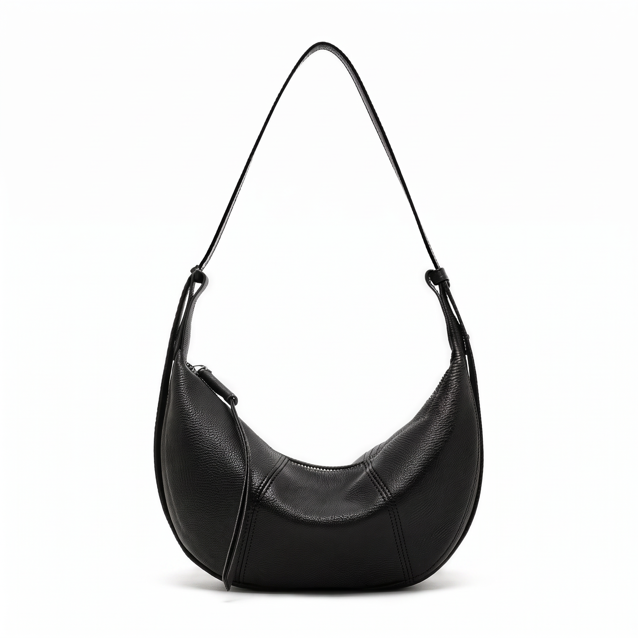 Sac CHLOÉ noir en cuir, vue de face