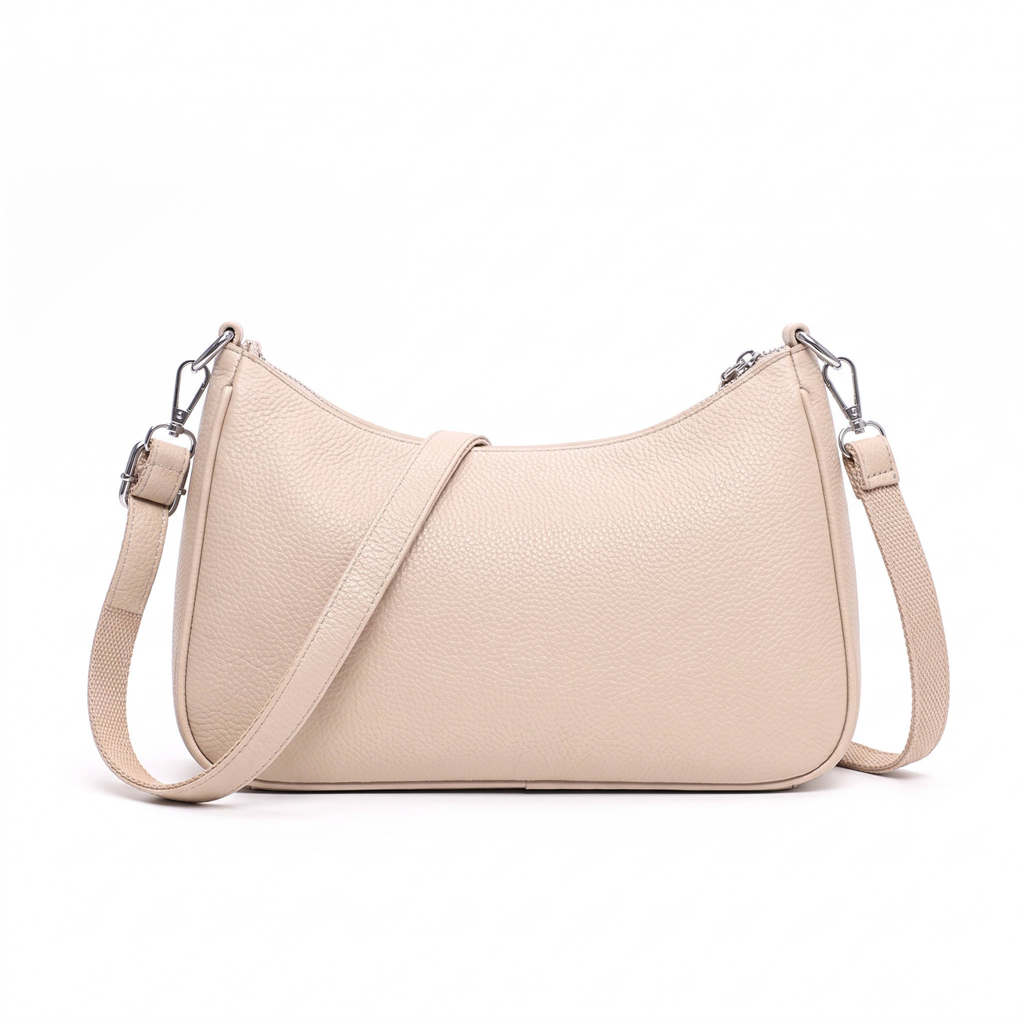 Sac DALIA beige, vue de face
