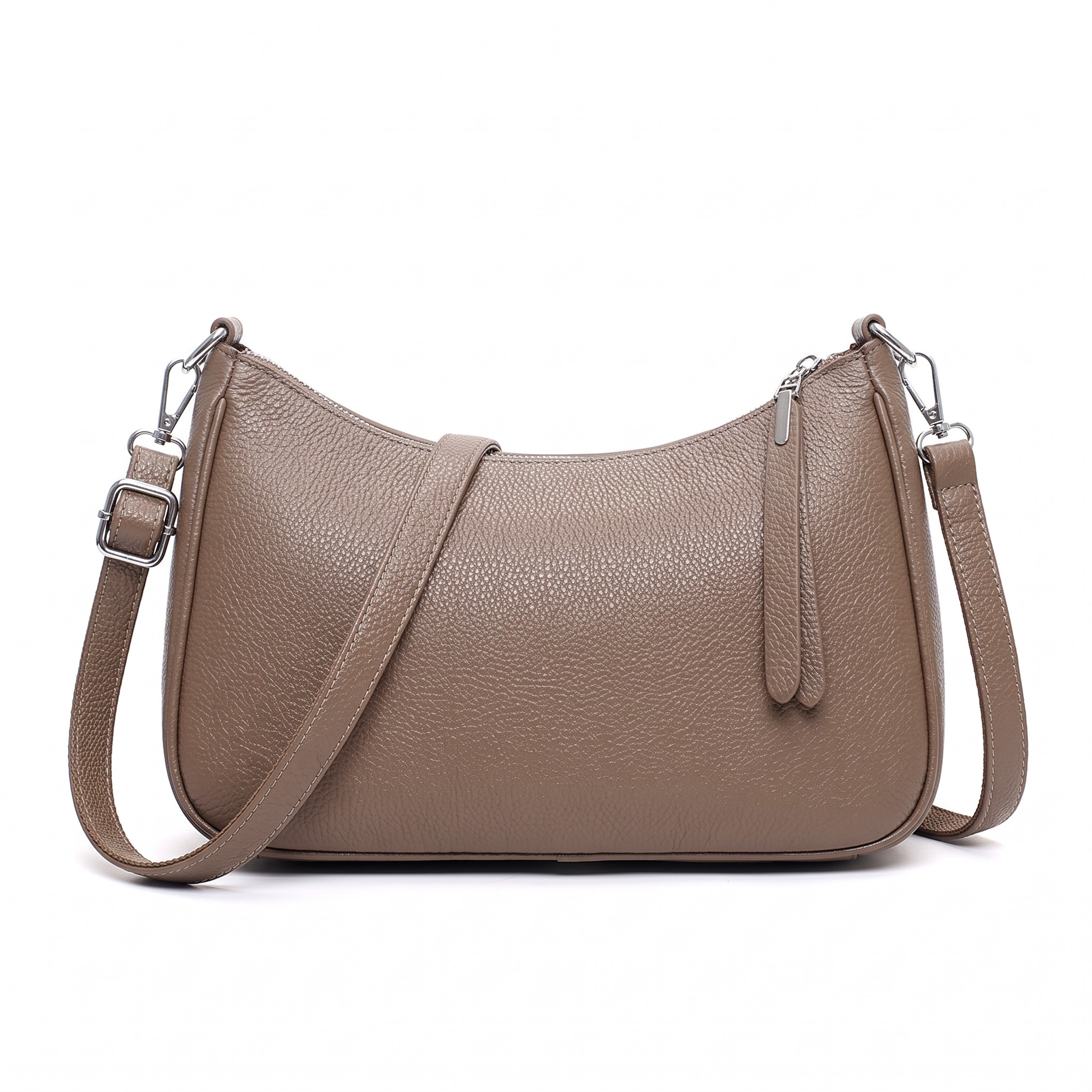 Sac DALIA taupe, vue de face