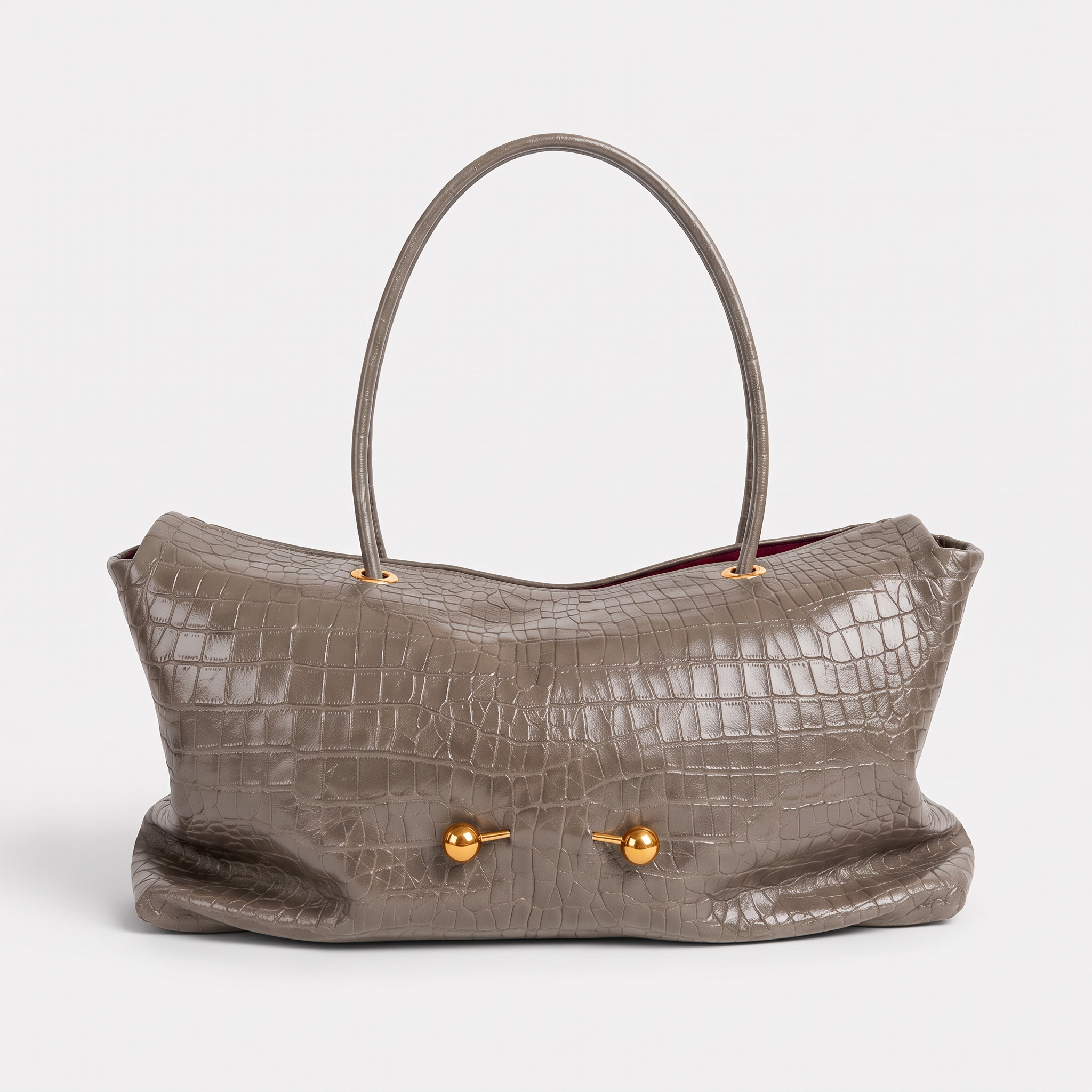 Sac ELSA taupe, vue de face