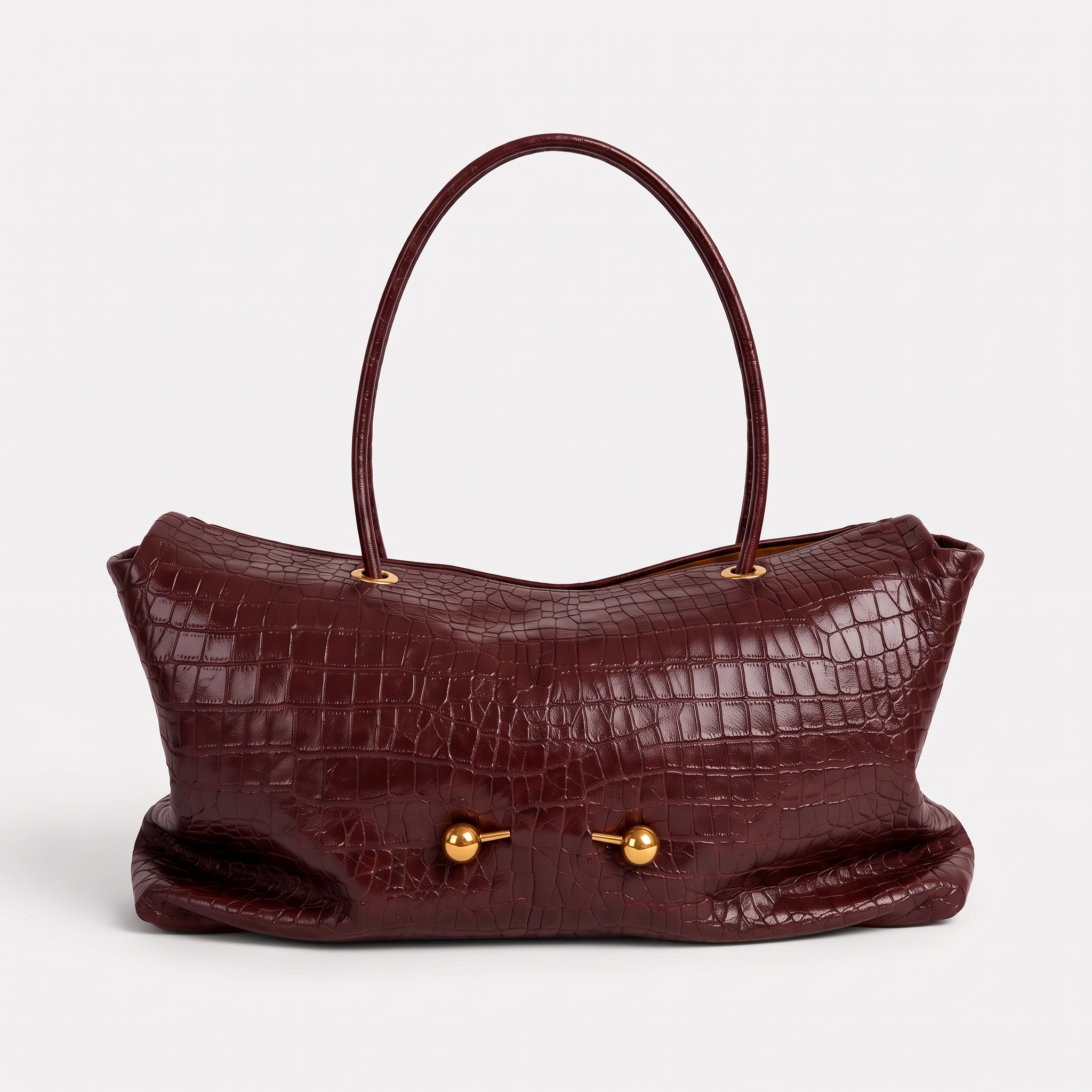 Sac ELSA rouge bordeaux, vue de face