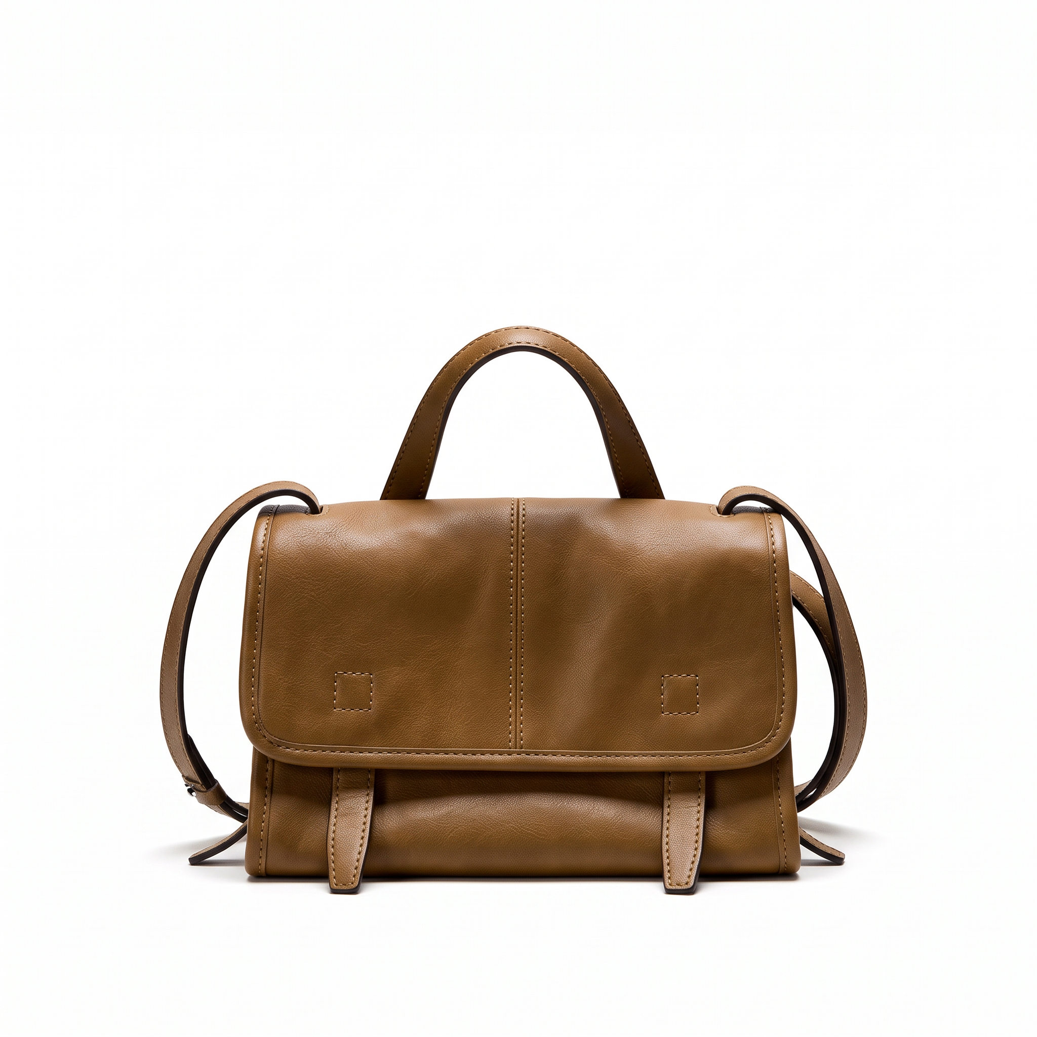 Sac HANNA cognac, vue de face