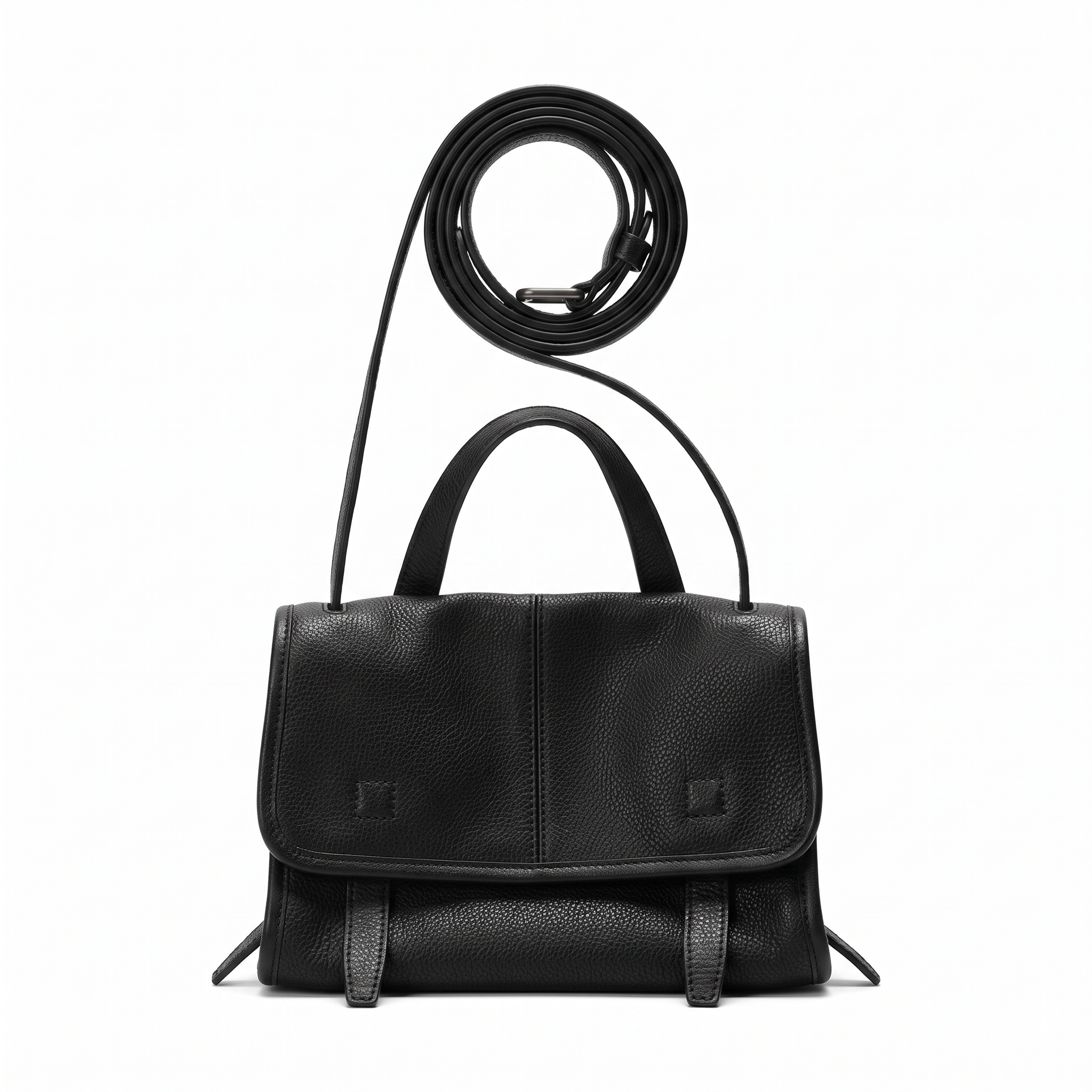 Sac HANNA noir, vue de face