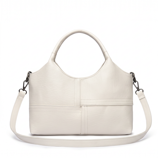 Sac JULIA crème, vue de face