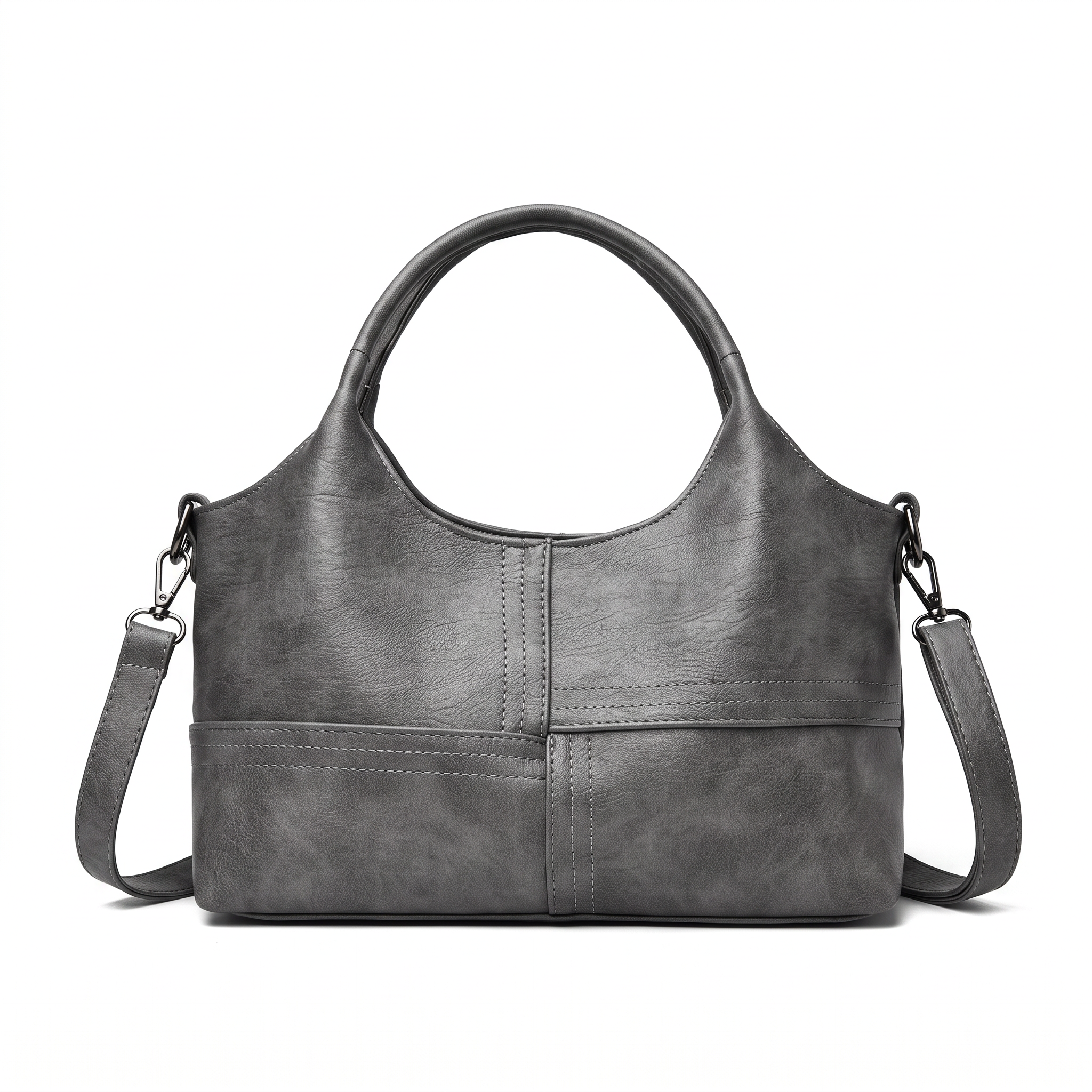 Sac JULIA gris, vue de face