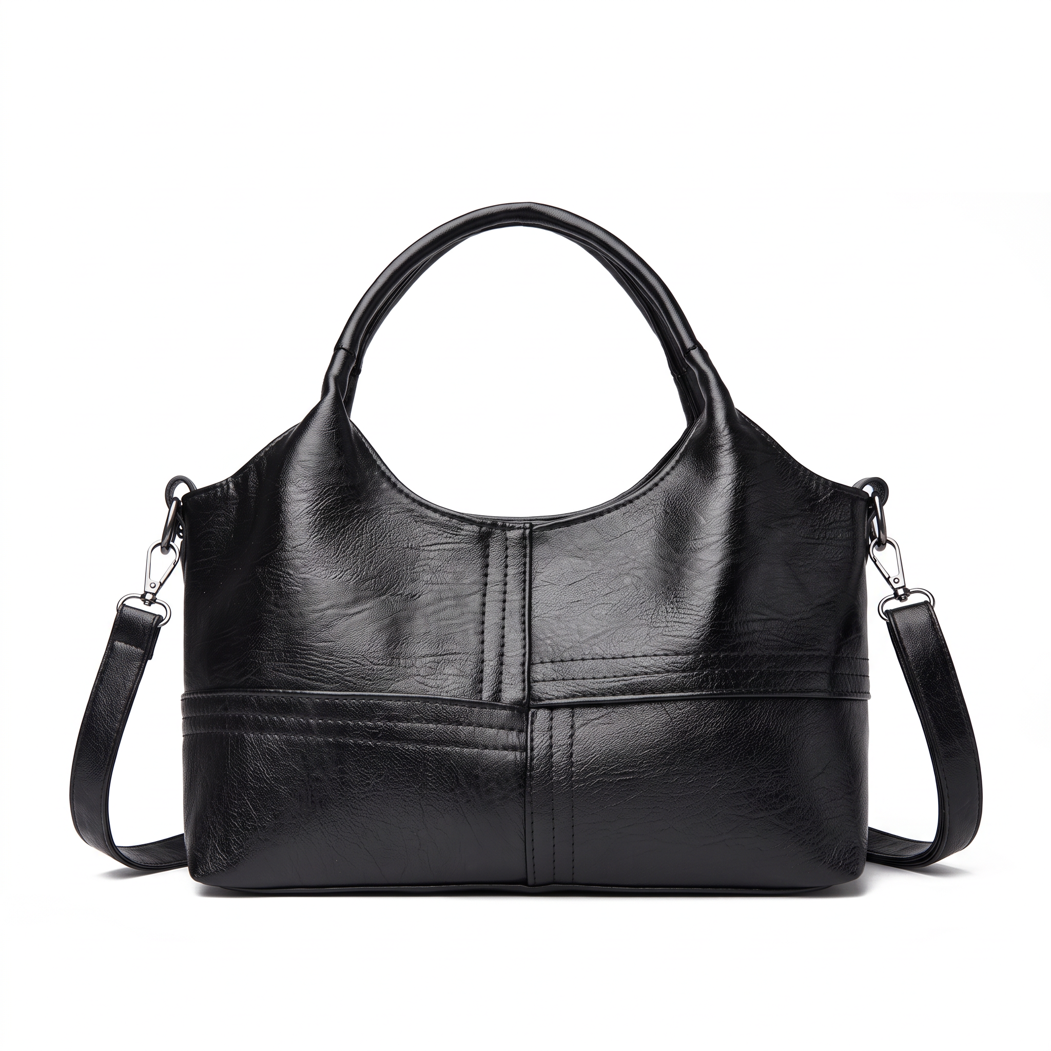 Sac JULIA noir, vue de face