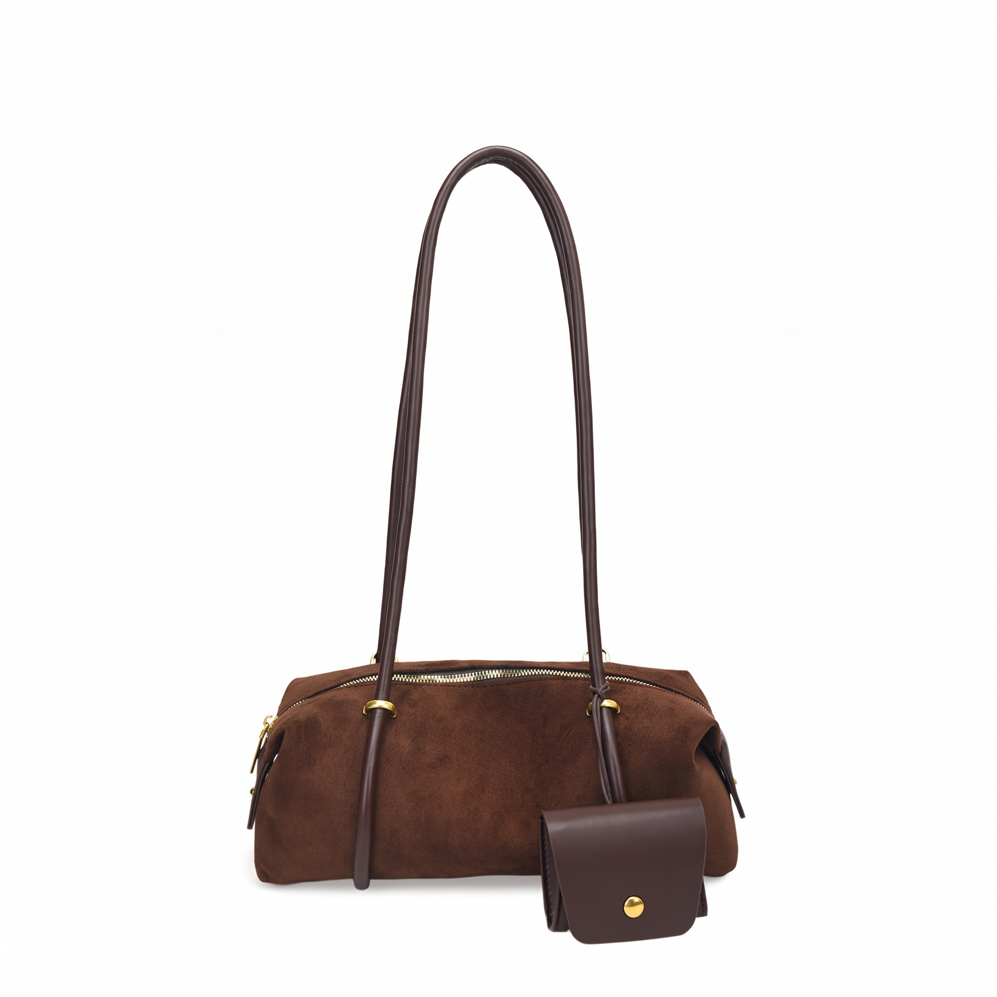 Sac KIRA marron foncé, avec son porte-monnaie