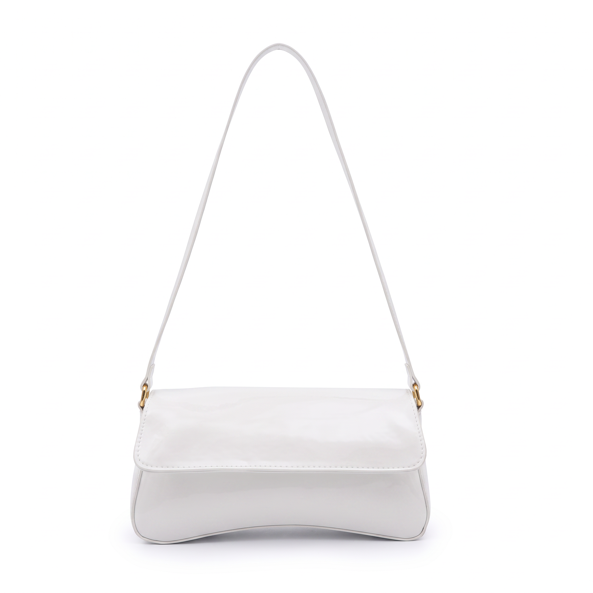 Sac LÉA blanc, vue de face
