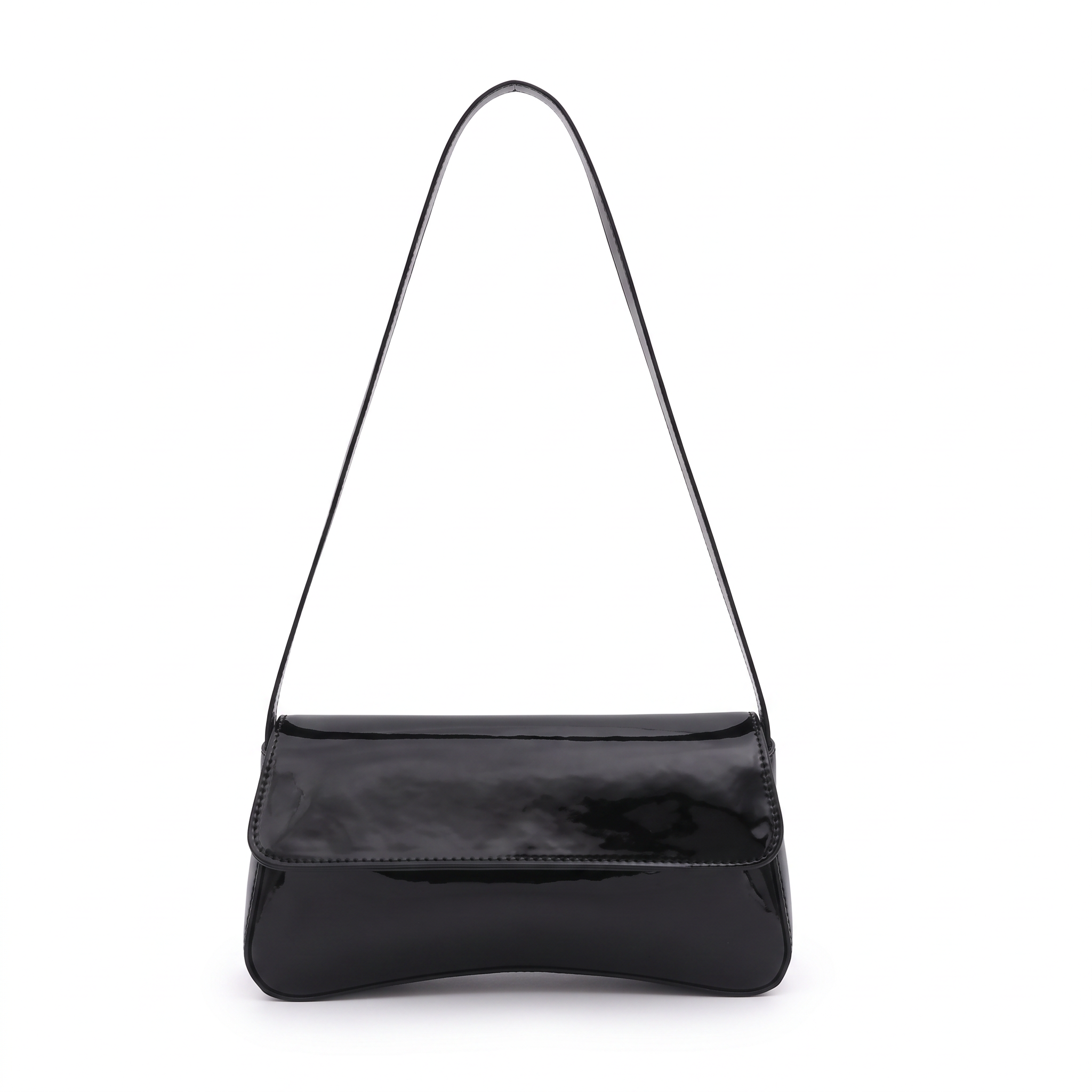 Sac LÉA noir, vue de face