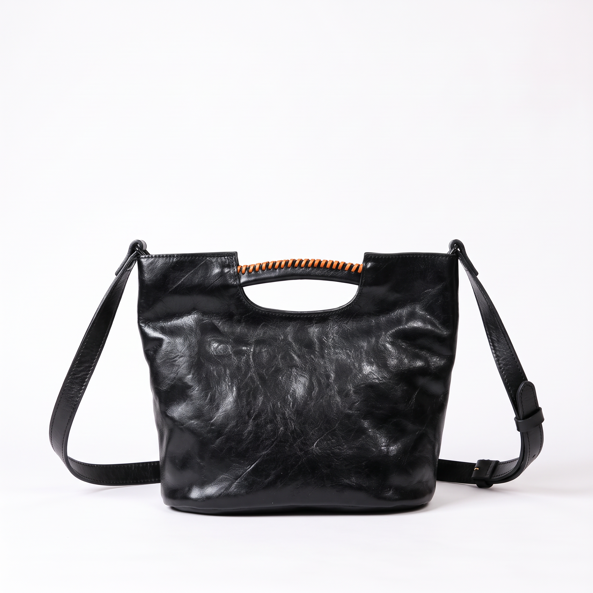 Sac LINA noir, vue de face