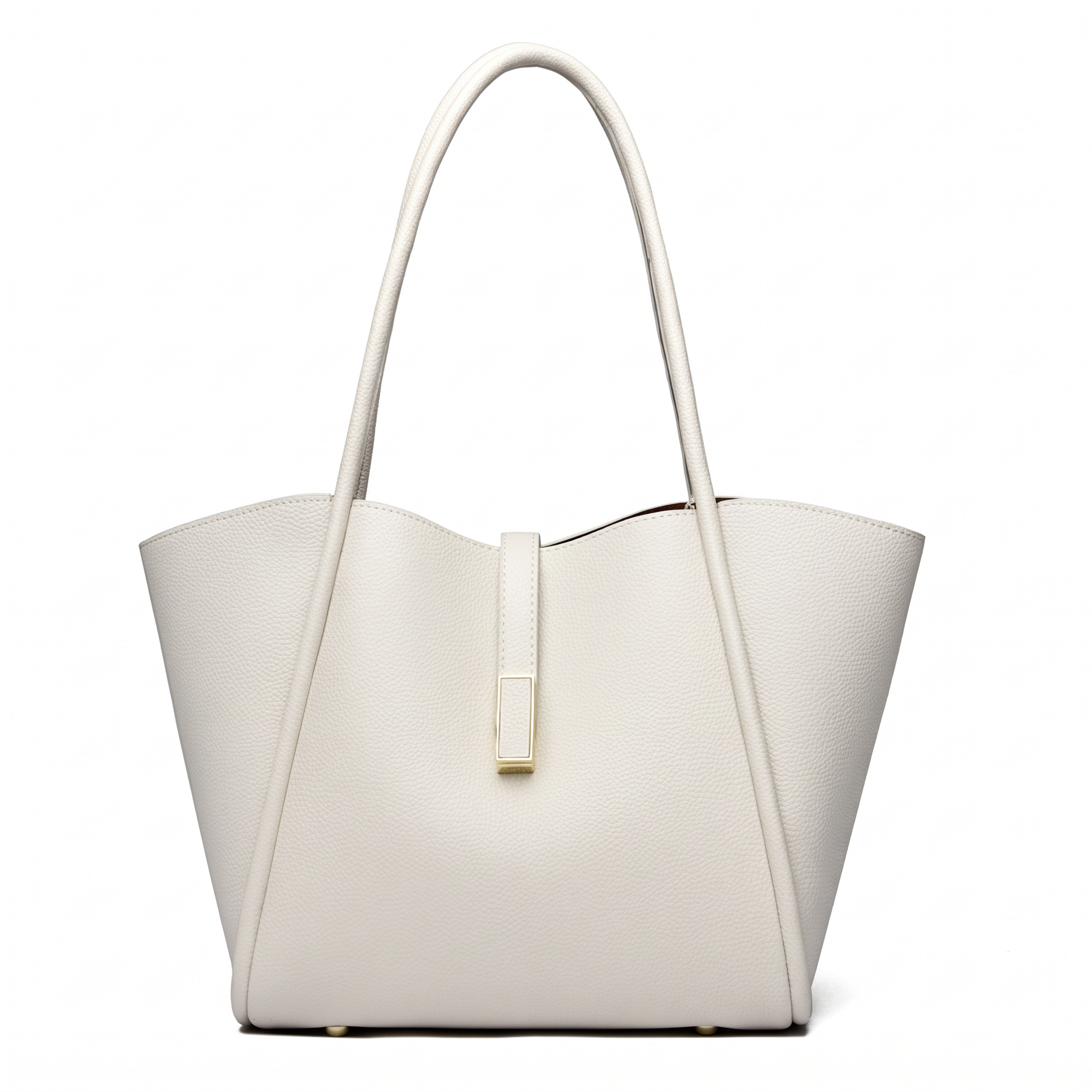 Sac cabas MARIANA beige, vue de face