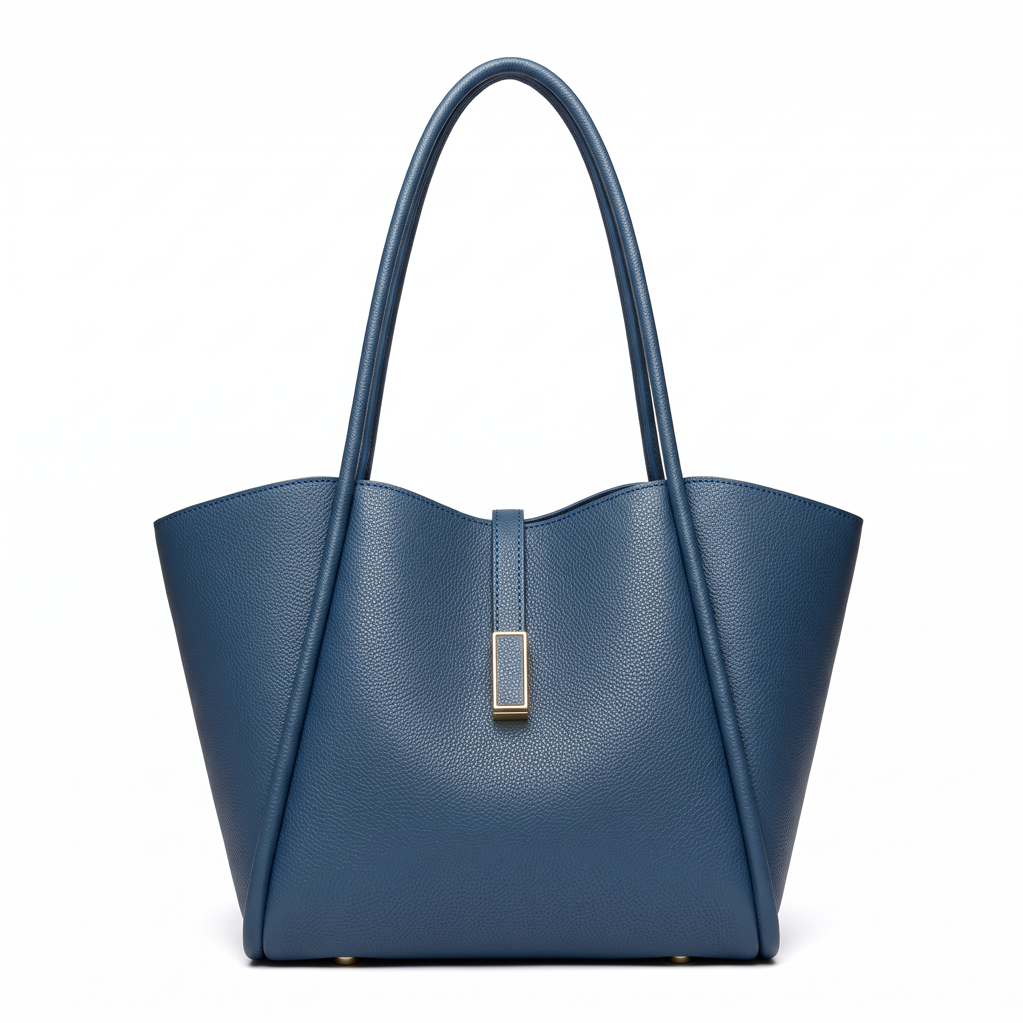 Sac cabas MARIANA bleu, vue de face