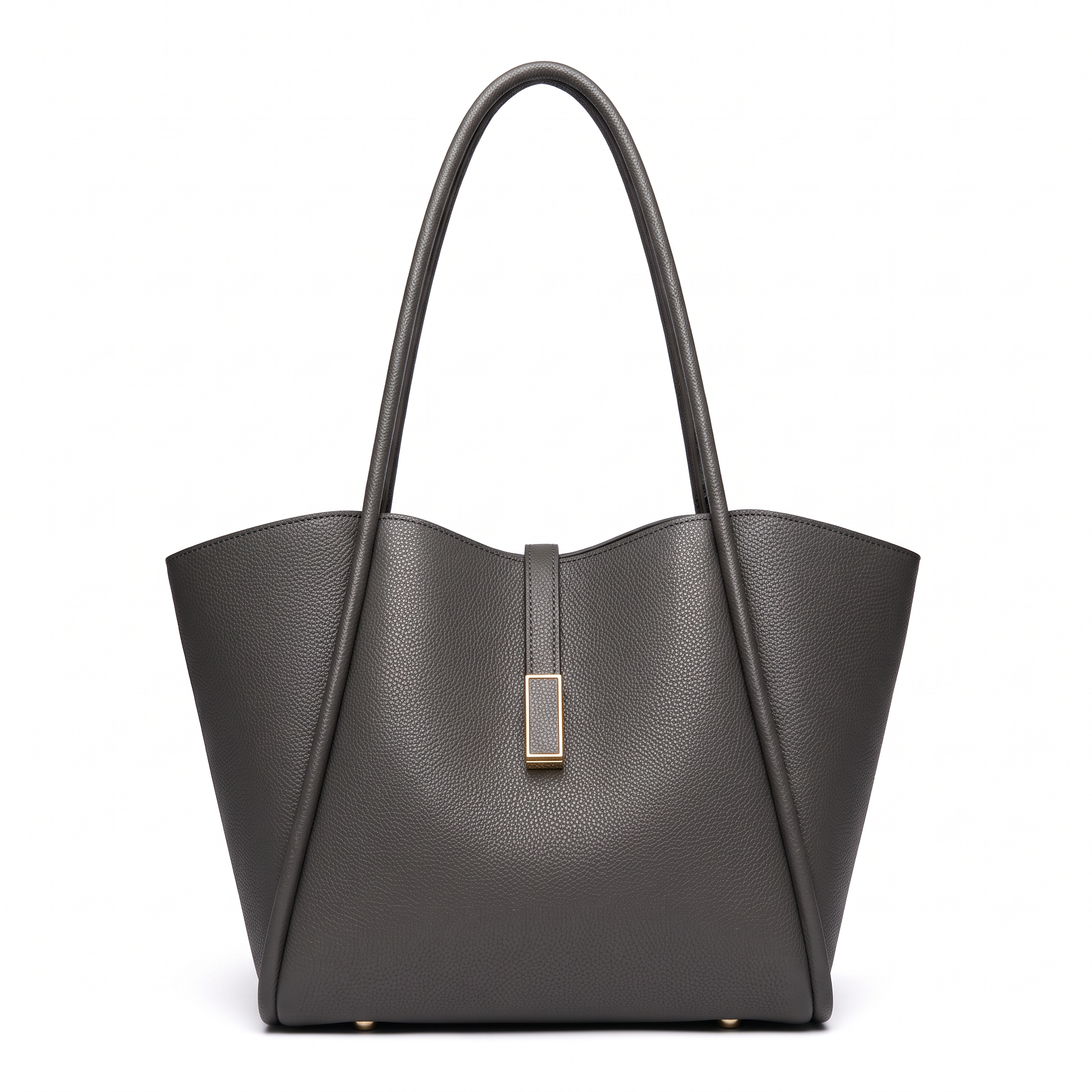 Sac cabas MARIANA gris, vue de face