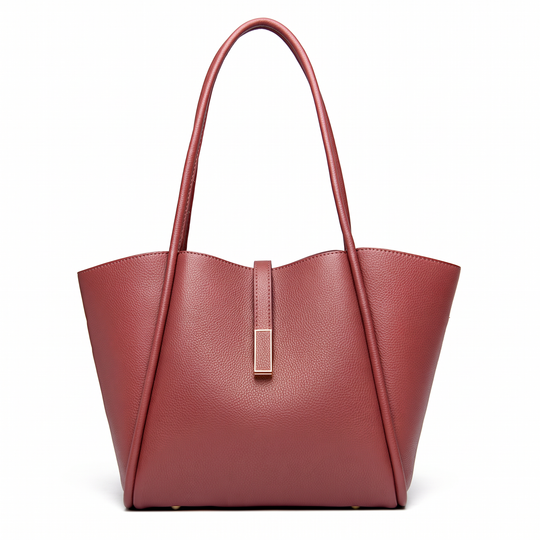 Sac cabas MARIANA rouge, vue de face