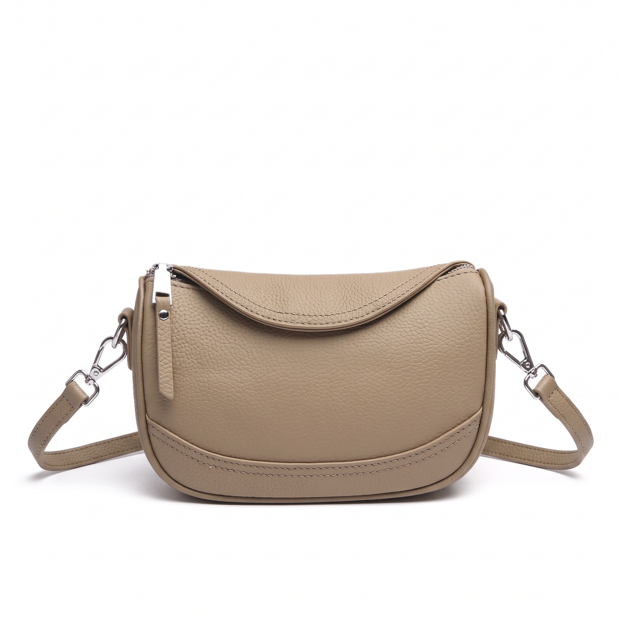 Sac NAYA taupe, vue de face