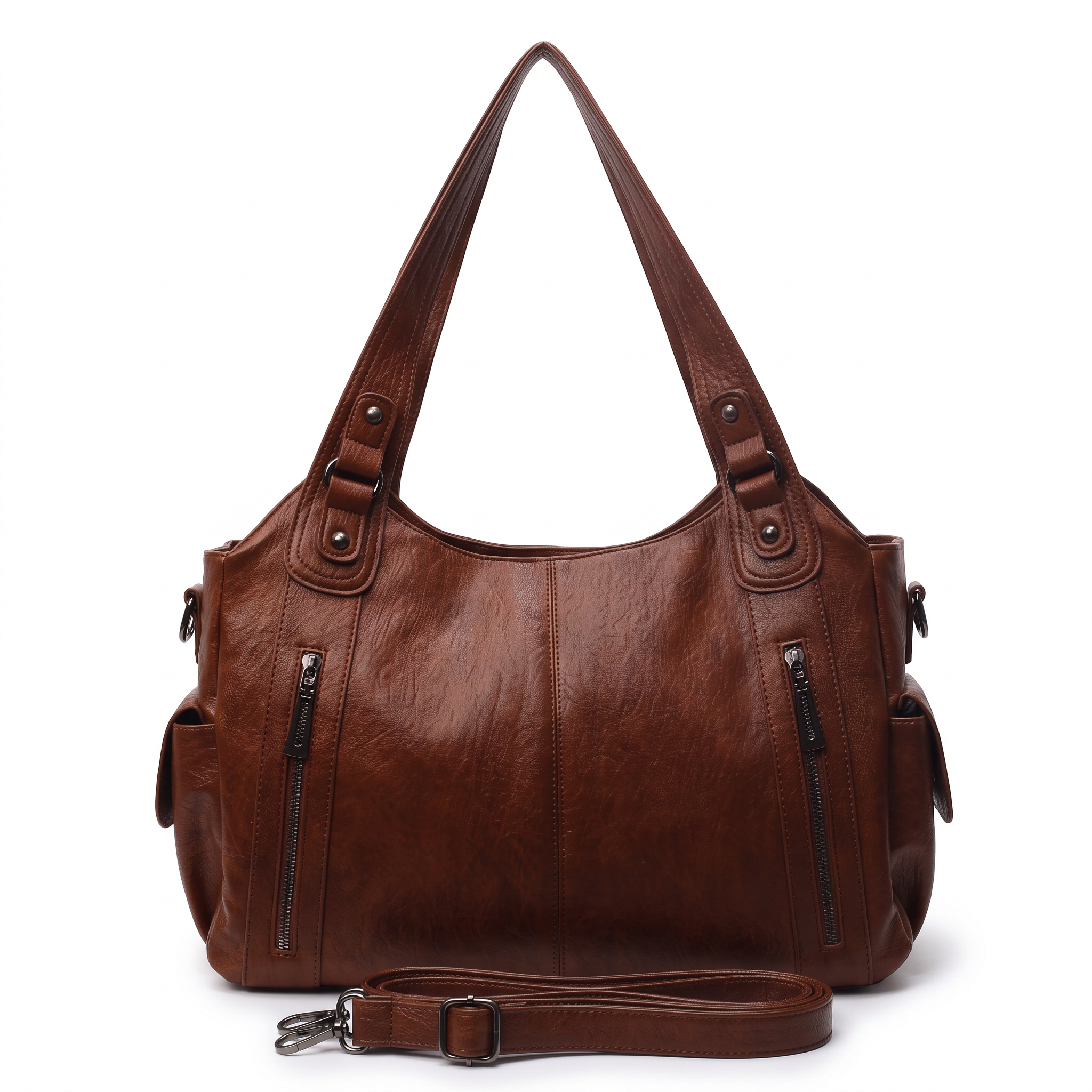 Sac PALOMA marron, vue de face