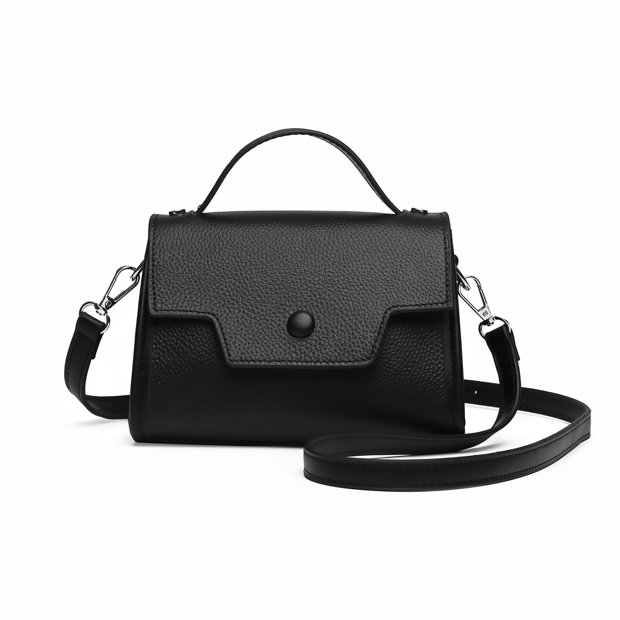 Sac RENATA noir, vue de face