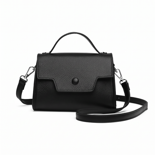 Sac RENATA noir, vue de face