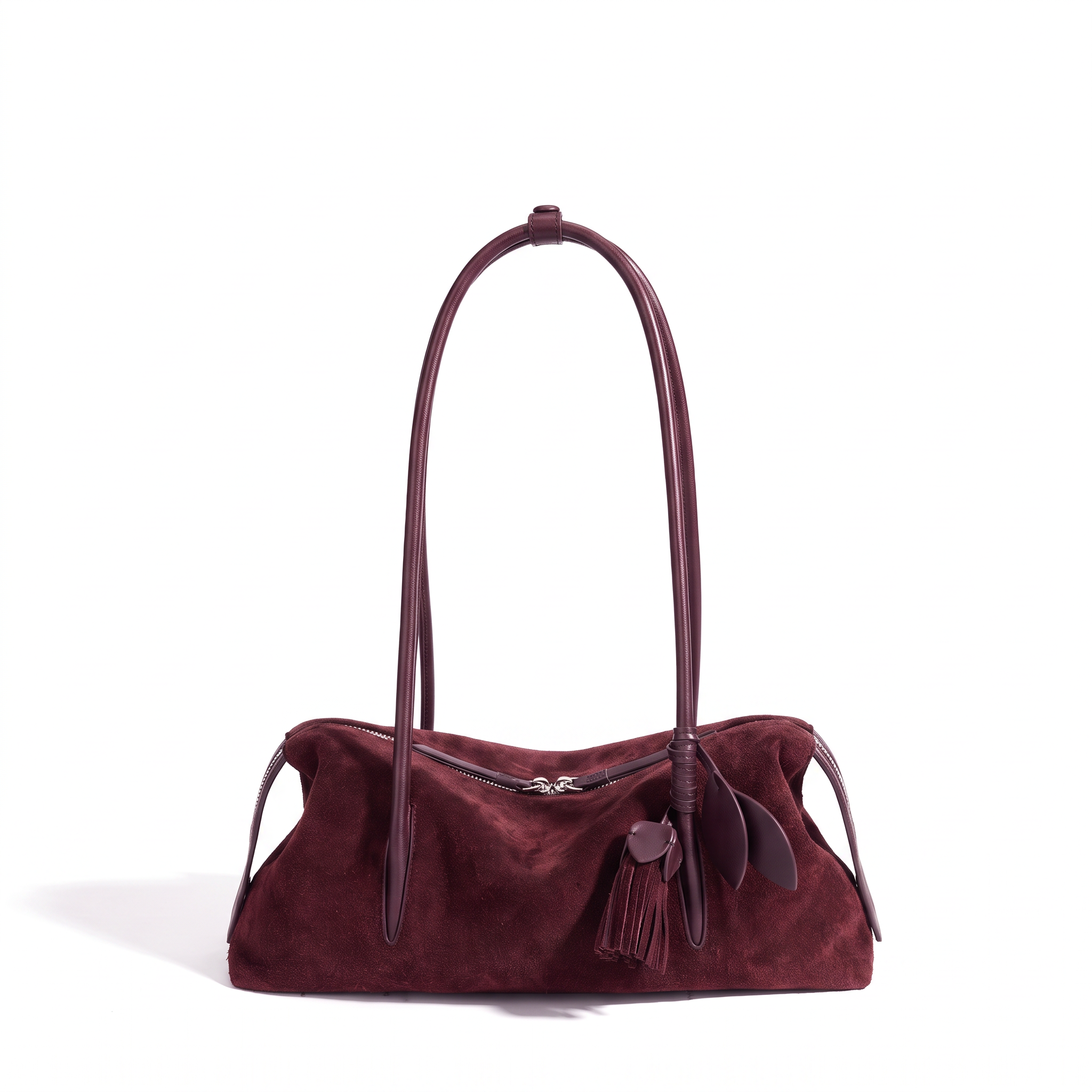 Sac SOLÈNE rouge bordeaux, vue de face