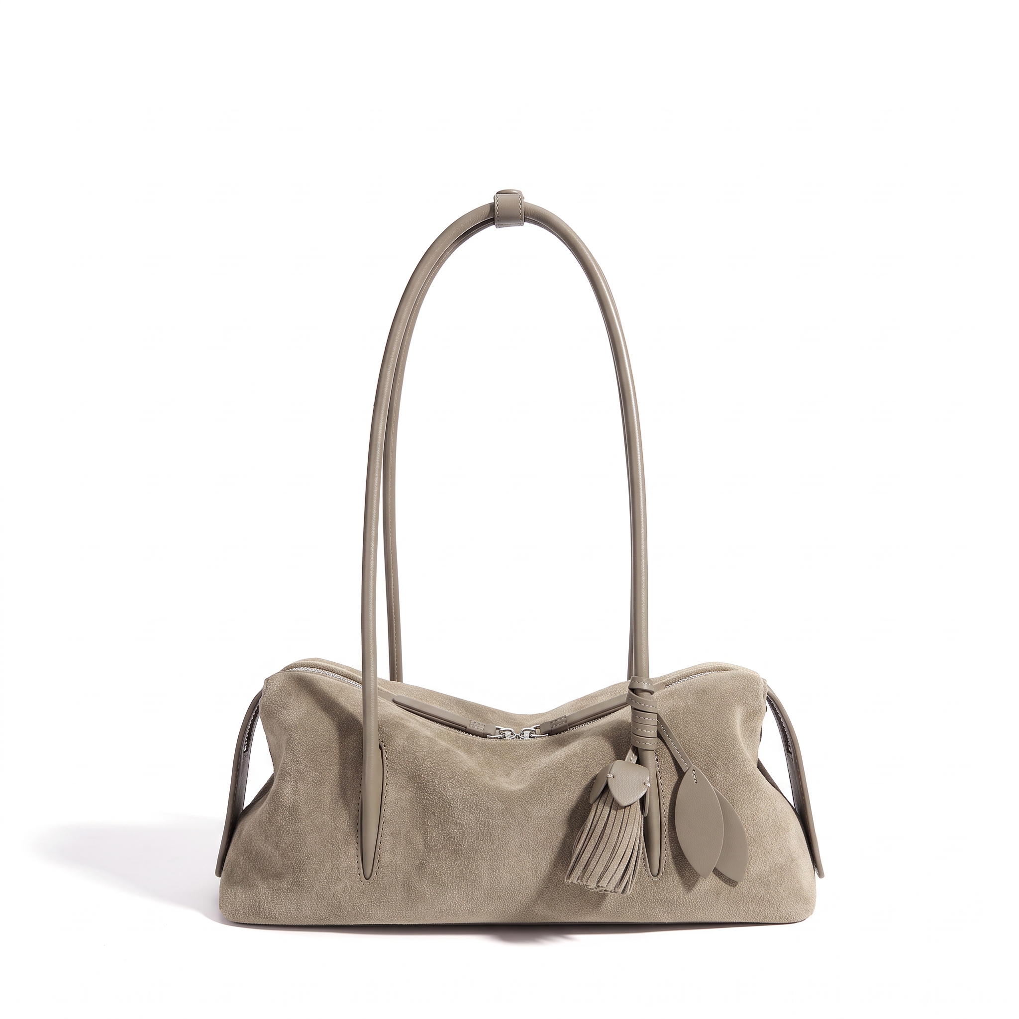Sac SOLÈNE taupe, vue de face