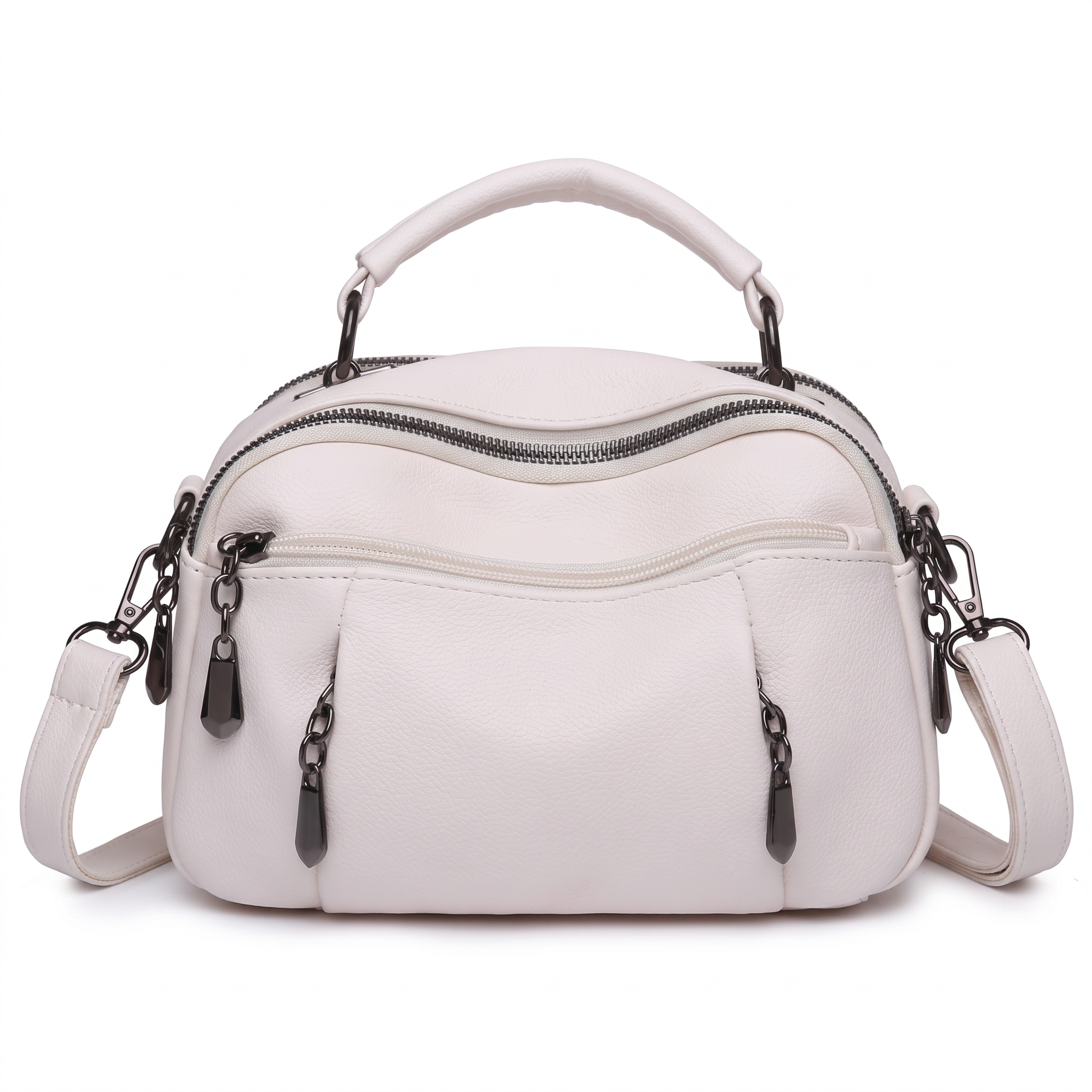 Sac TALIA blanc, vue de face