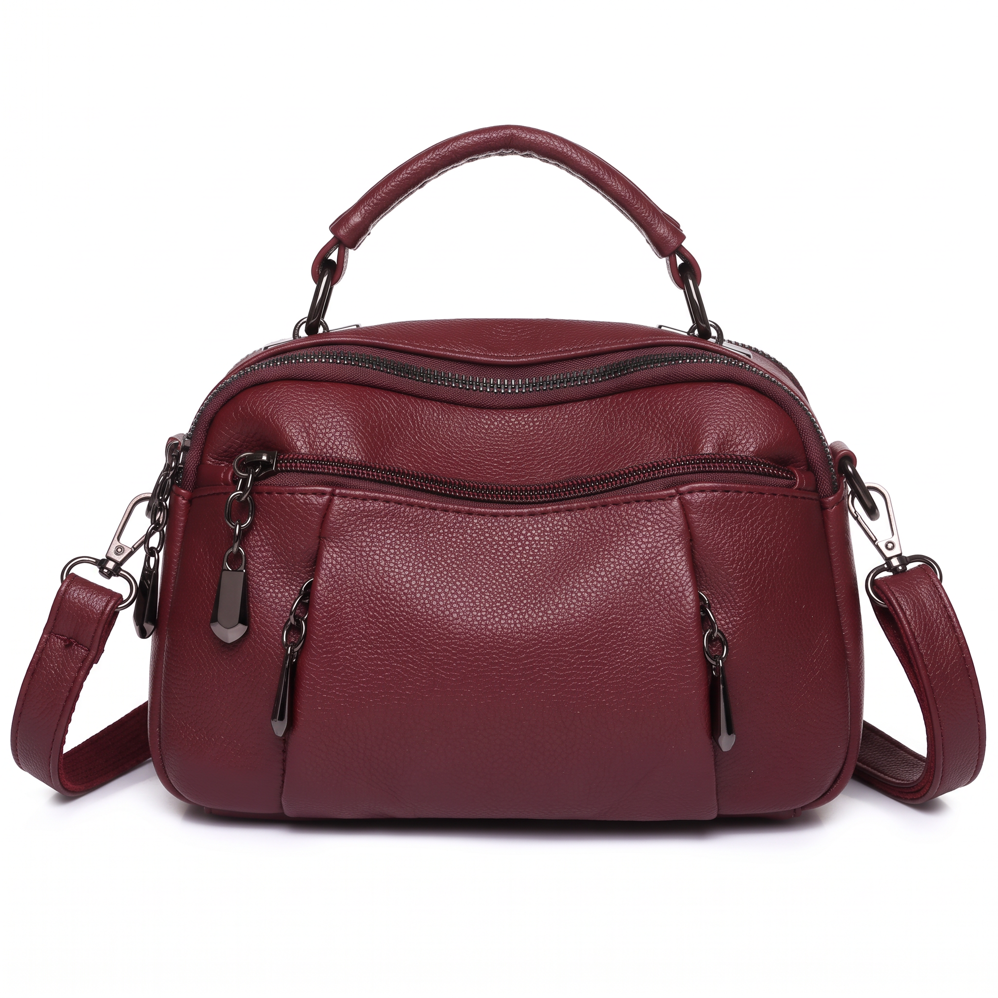 Sac TALIA rouge, vue de face