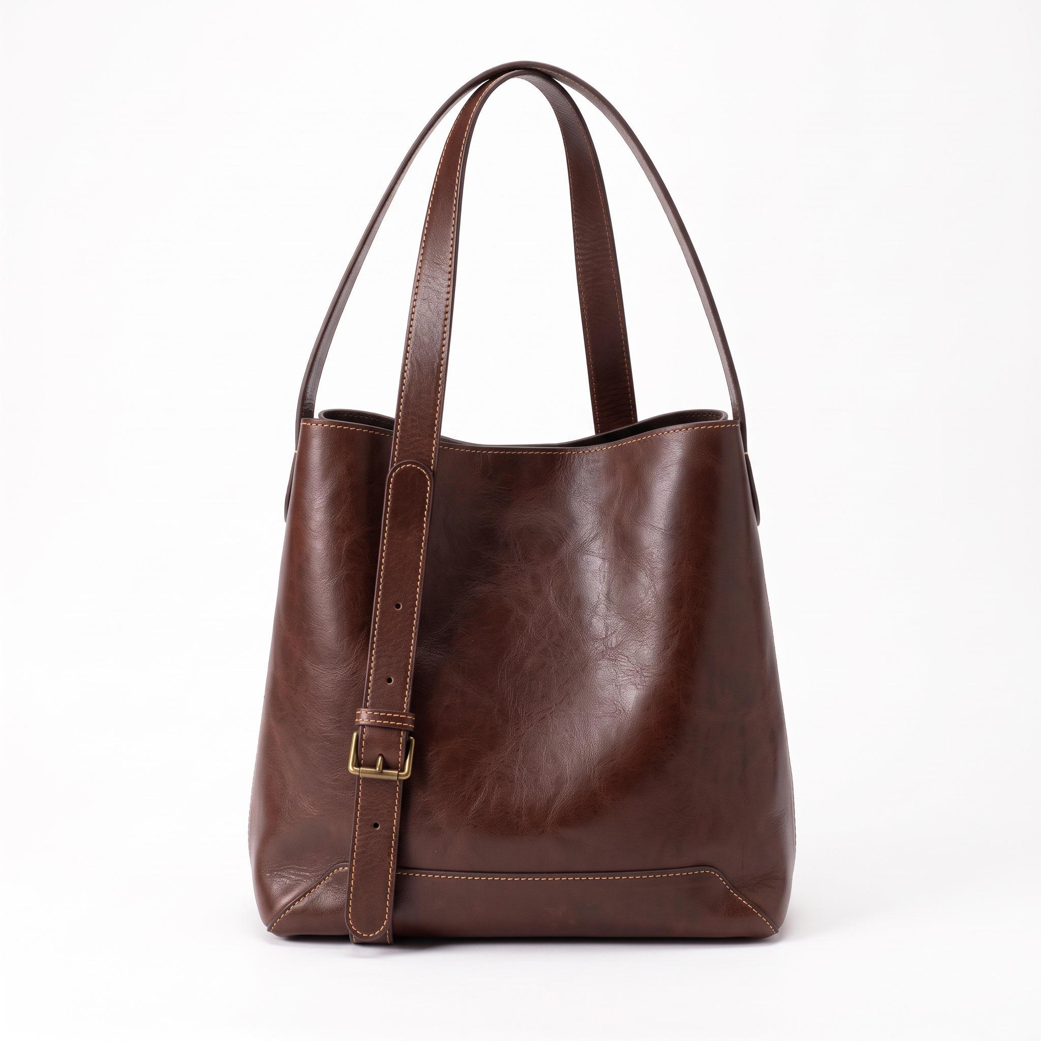 Sac VALERIA marron foncé, vue de face