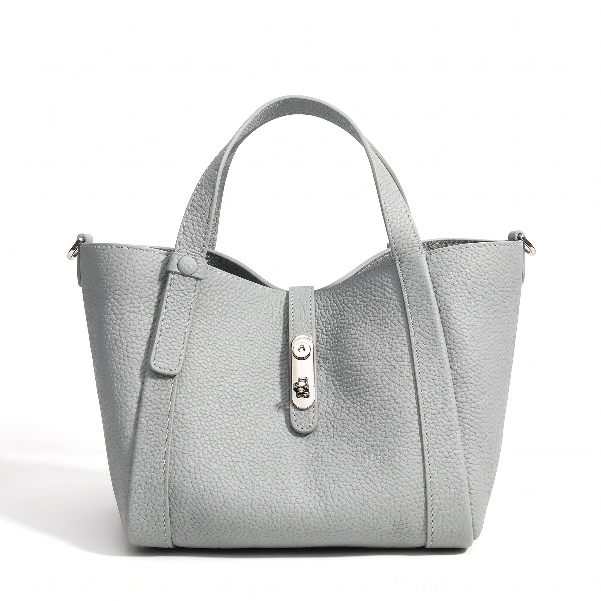 Sac XENIA gris clair, vue de face