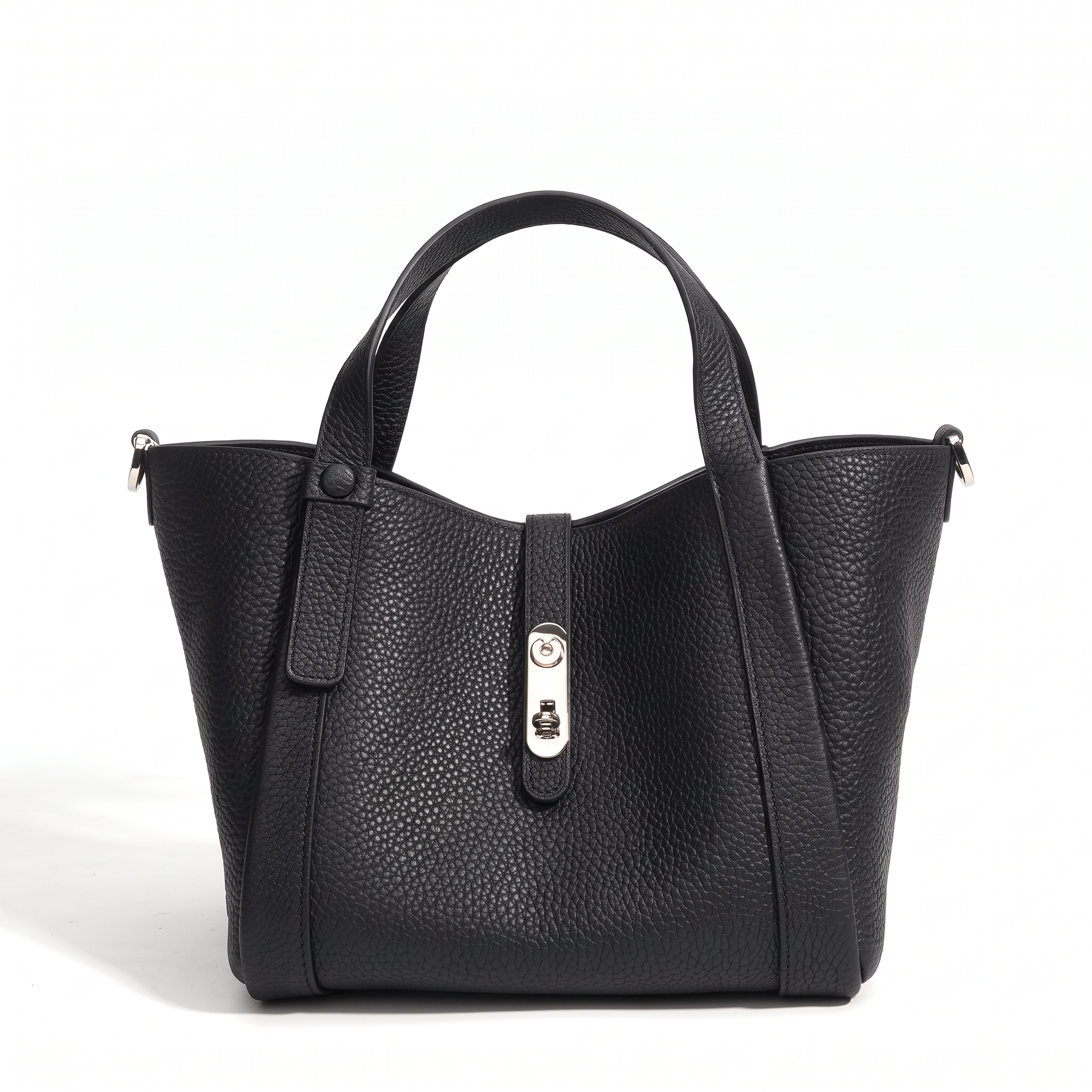 Sac XENIA noir, vue de face