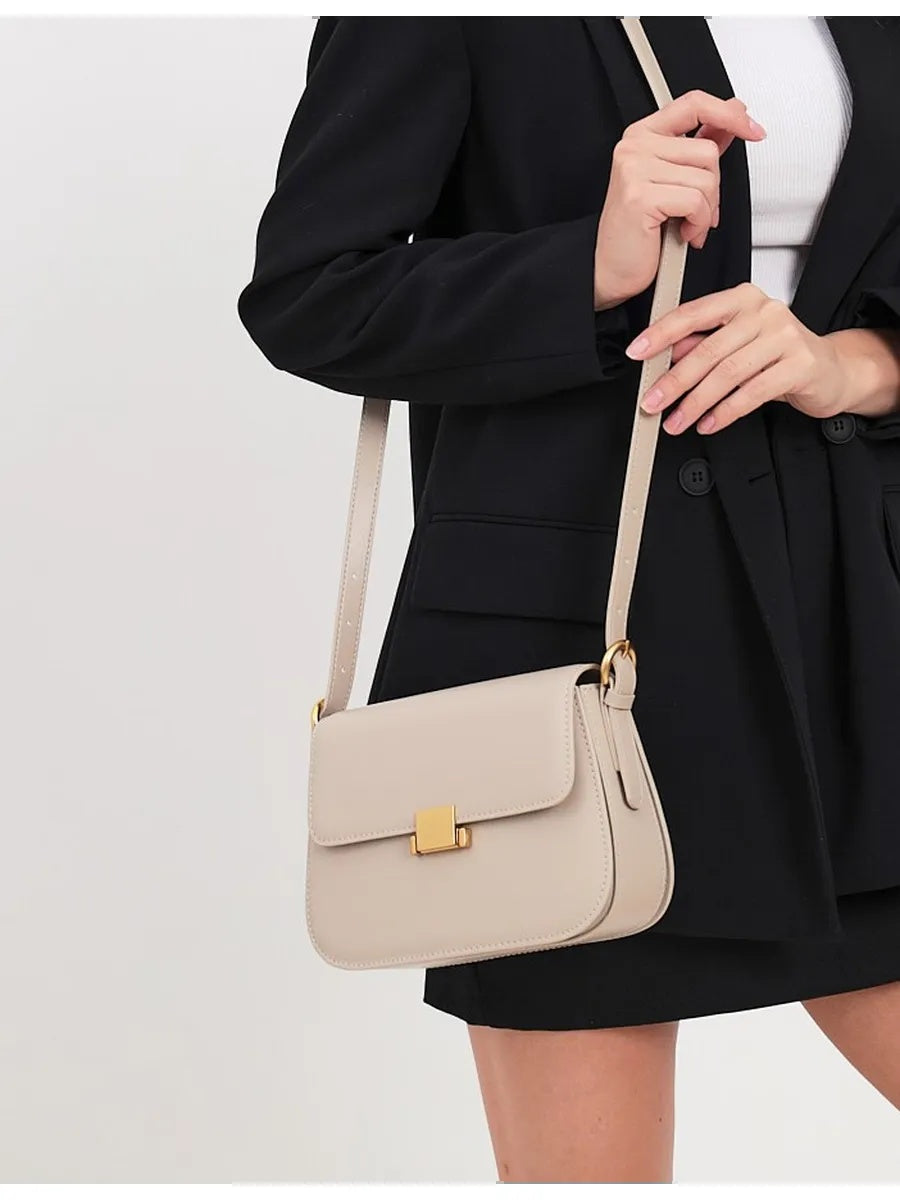 Sac ELENA beige – photo portée