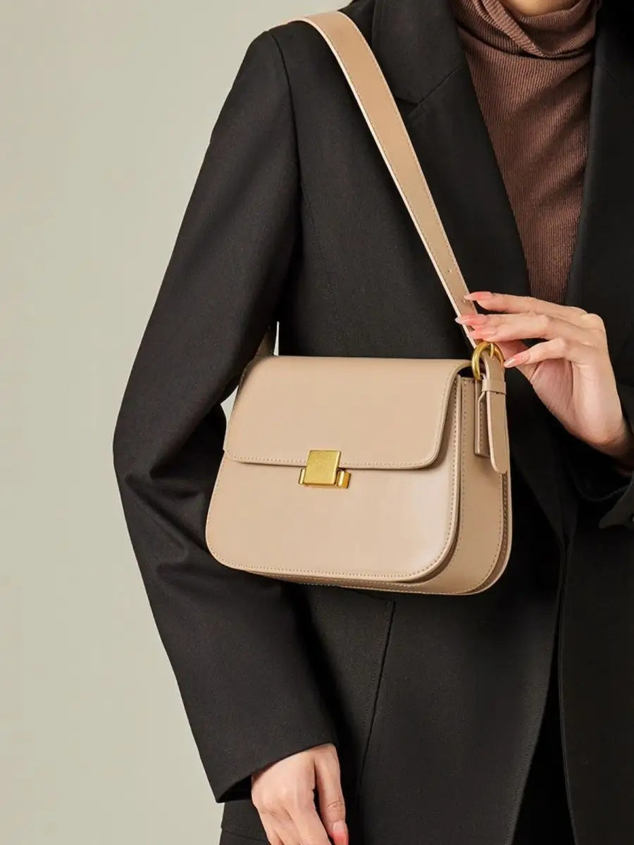 Sac ELENA beige – photo portée