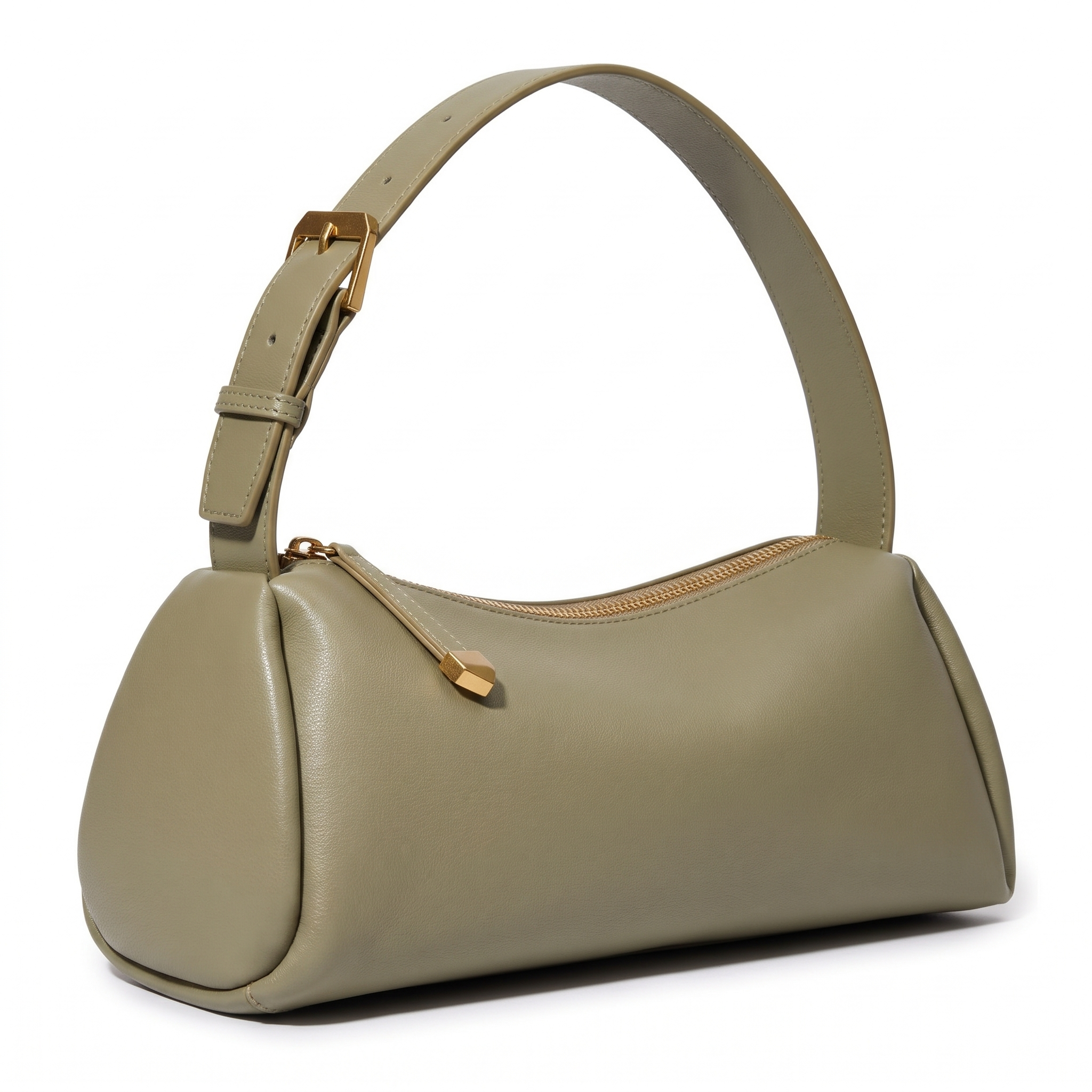 Sac LAYOUN vert, vue de trois-quarts