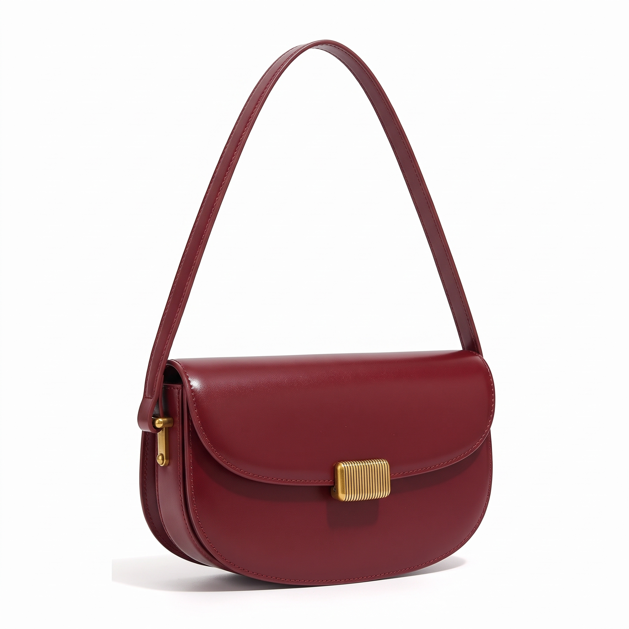 Sac MANAROLA bordeaux, vue de trois-quarts
