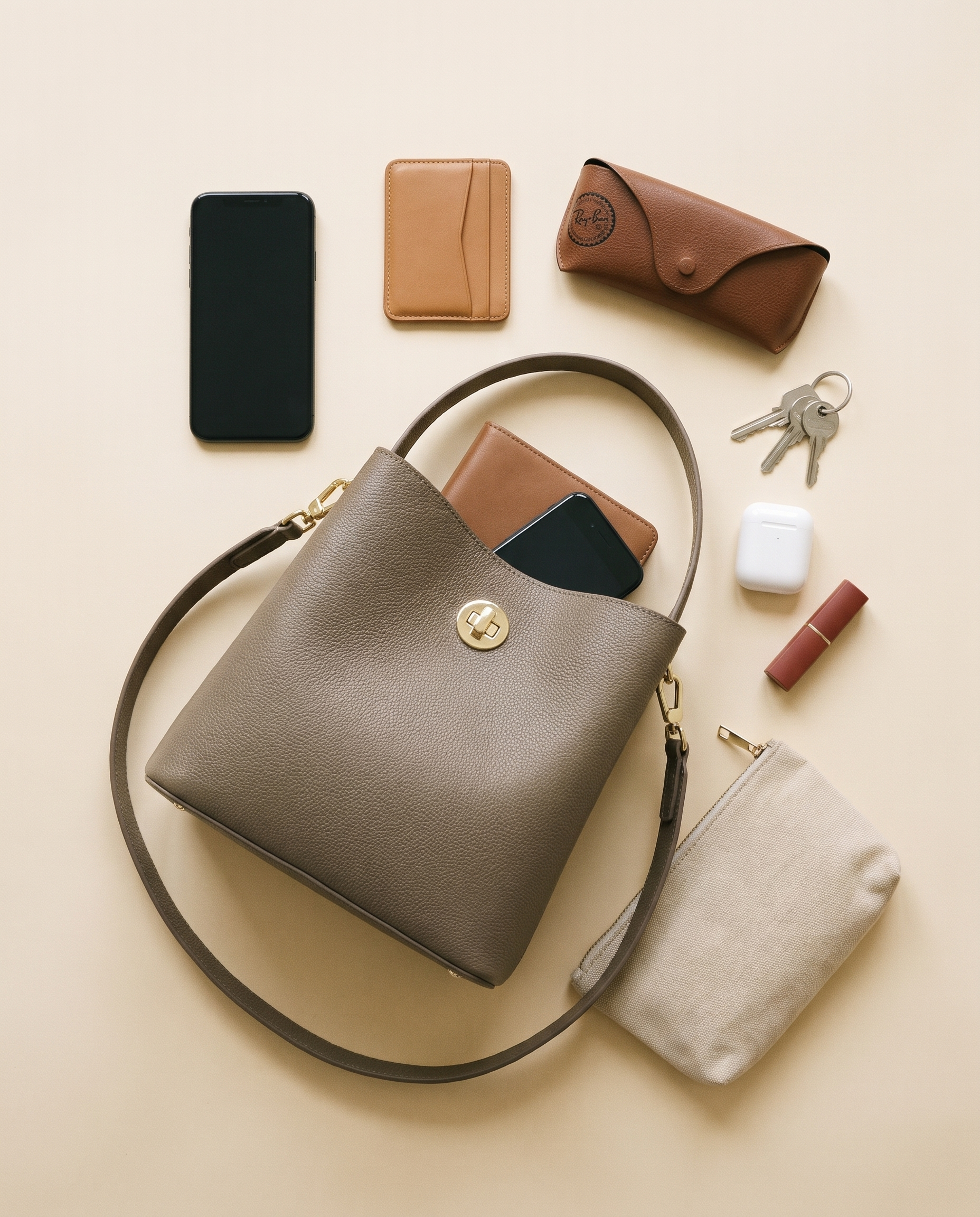 Sac LOON kaki, ce que le sac peut contenir