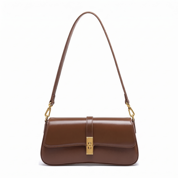 Sac LADY marron, vue de face
