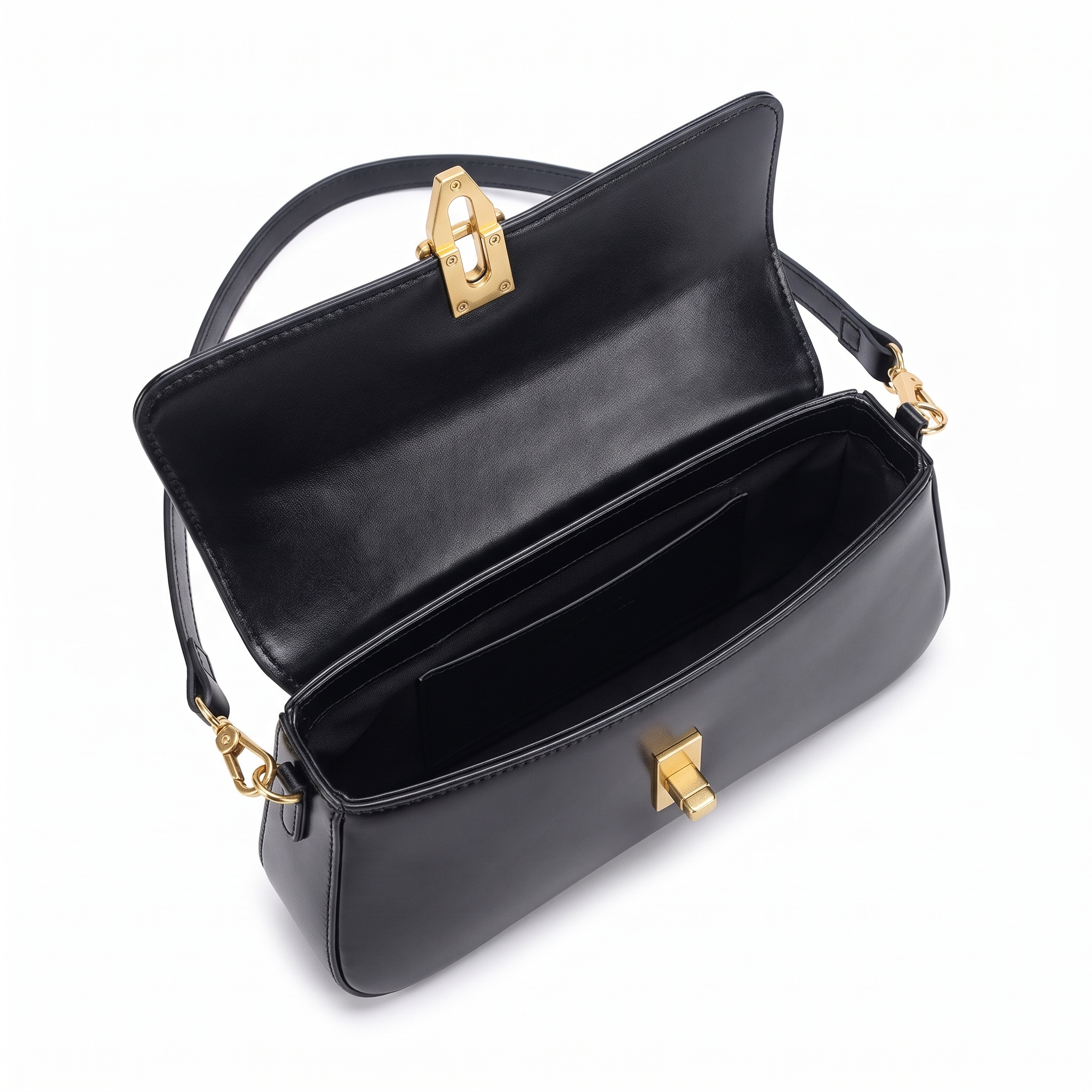 Sac RITA noir, intérieur