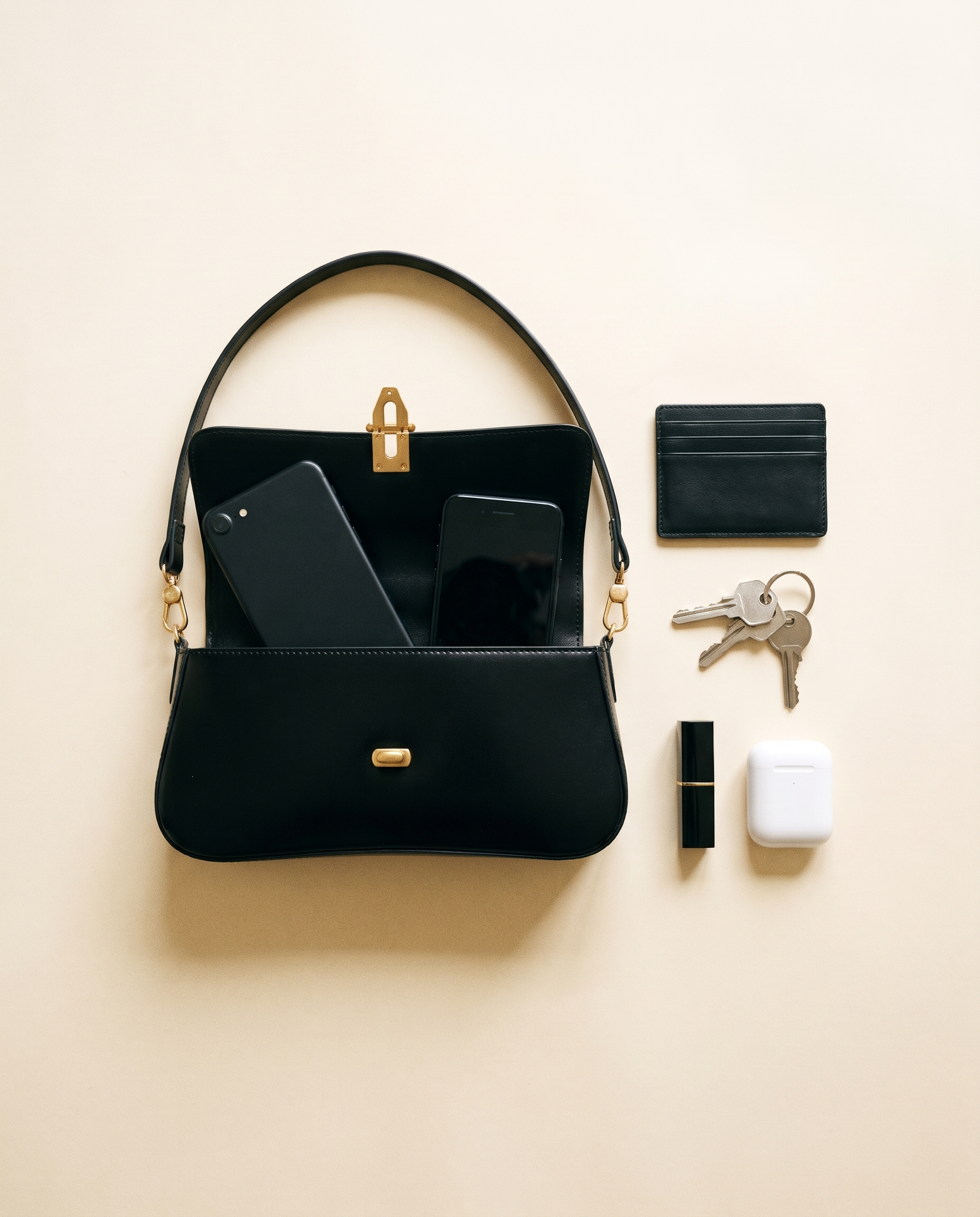 Sac RITA noir, ce que le sac peut contenir